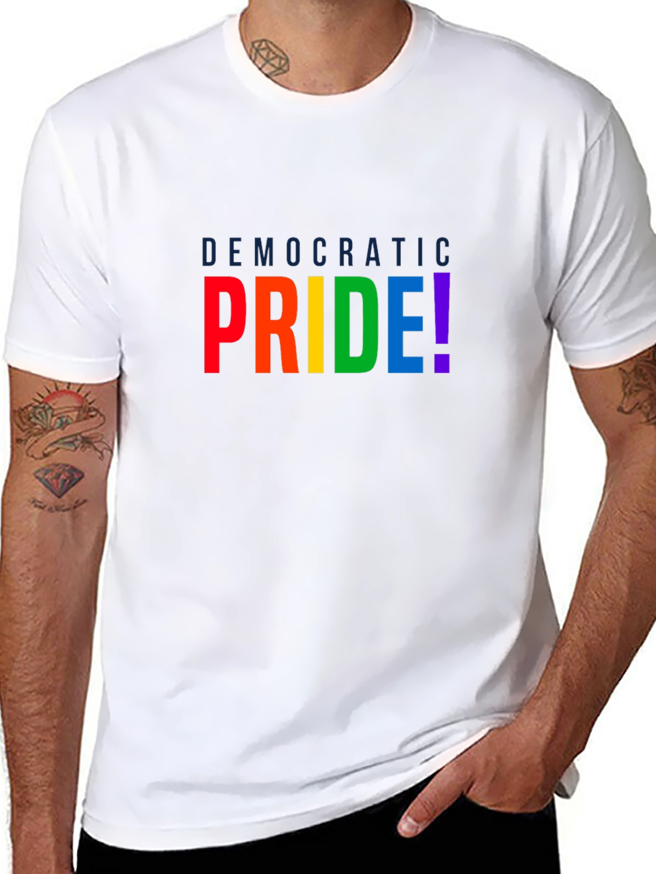 Democratic Pride Rainbow T-Shirt