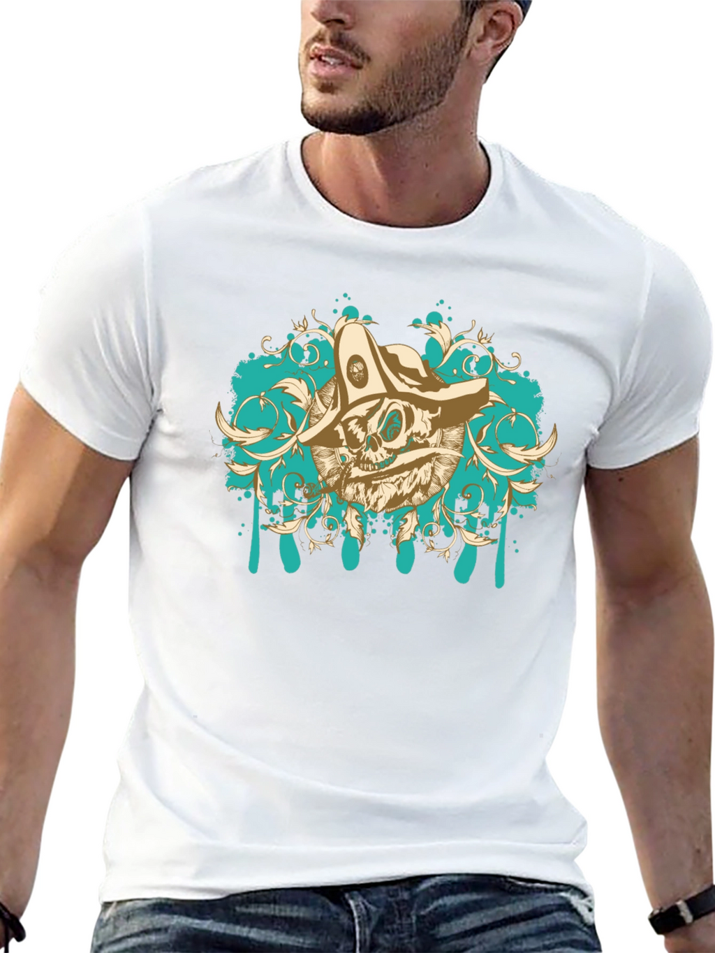 Pirate Skull Graphic Tee