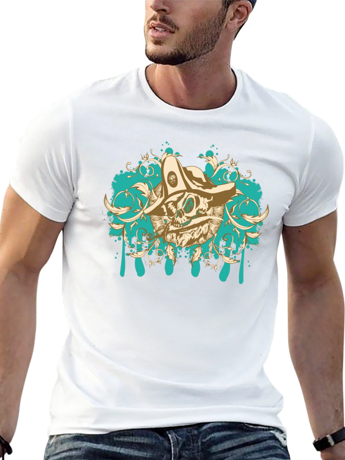 Pirate Skull Graphic Tee