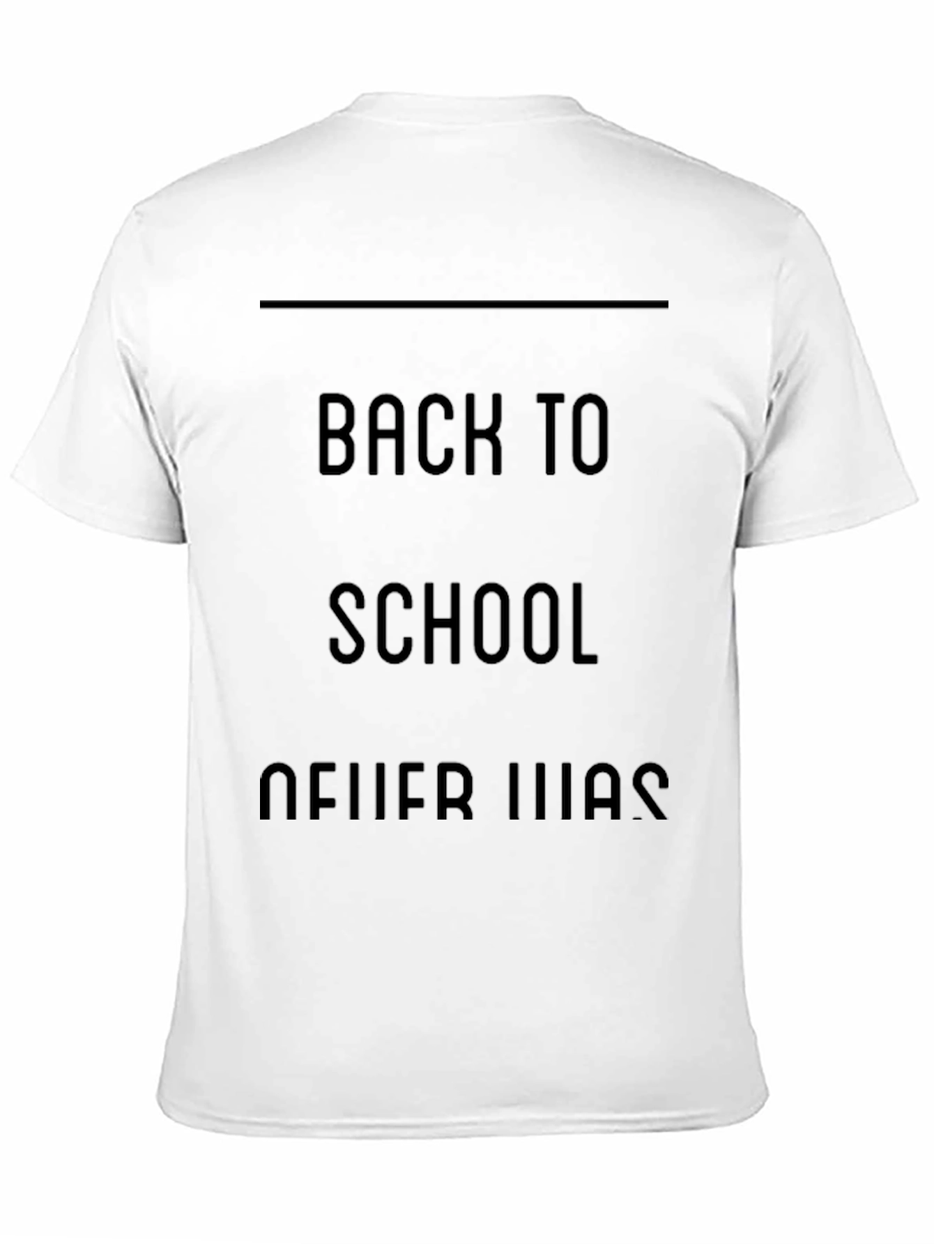 Back to School Never Was Black T-Shirt