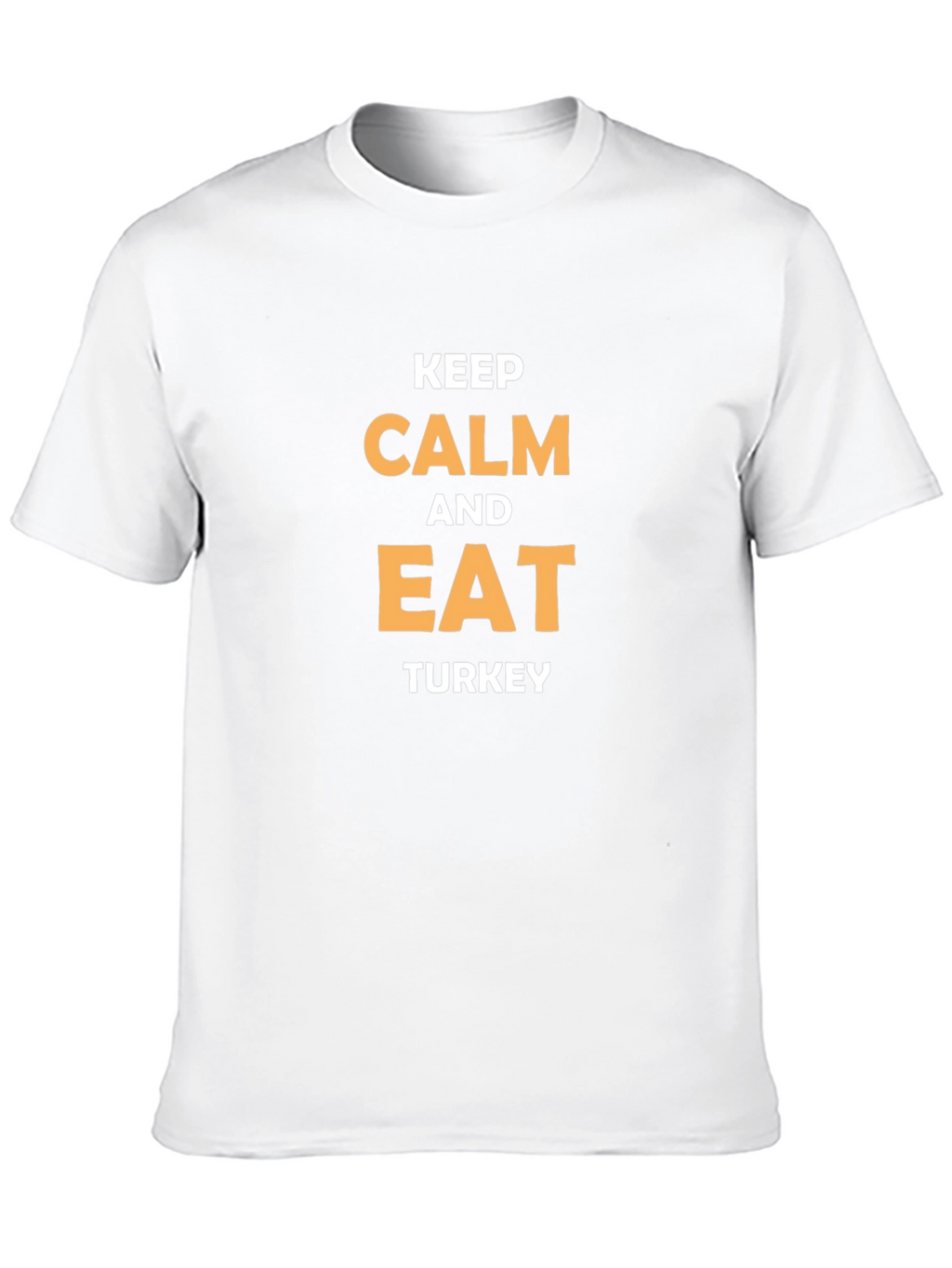 Keep Calm and Eat Turkey Black T-Shirt