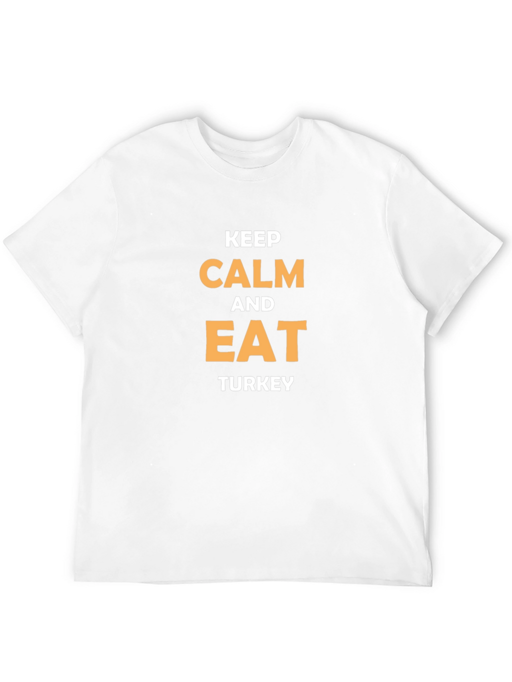 Keep Calm and Eat Turkey Black T-Shirt