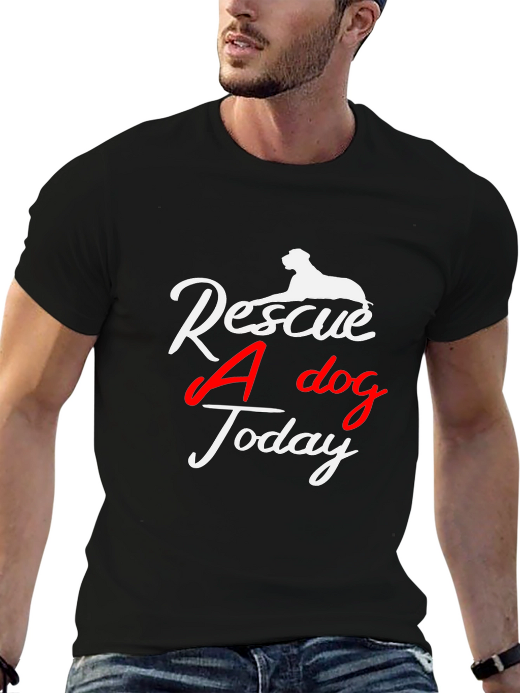 Rescue A Dog Today T-Shirt -  Unisex