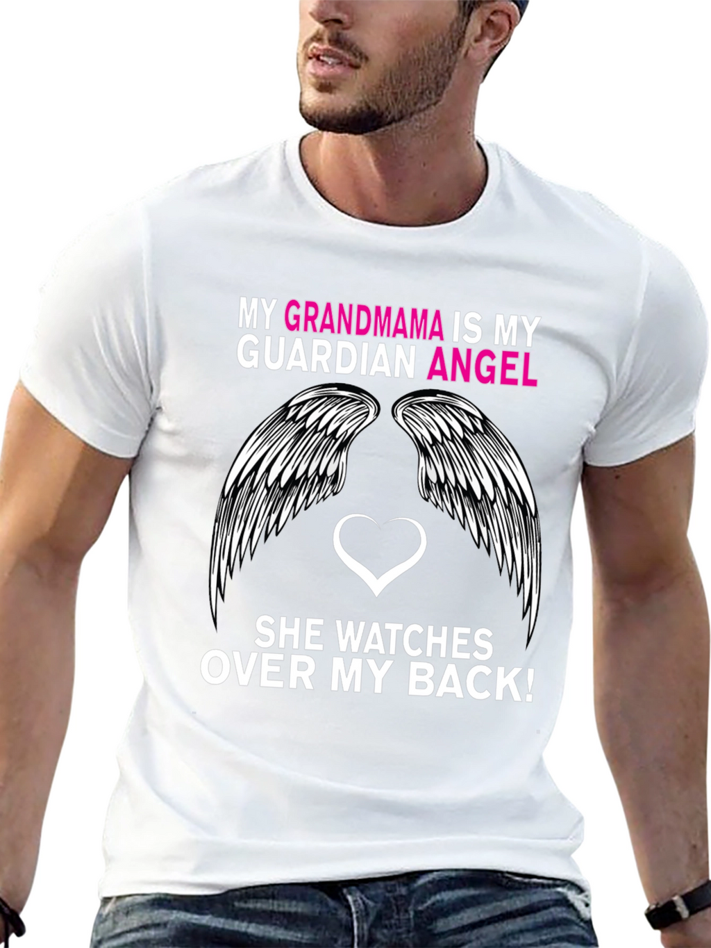 Grandma Guardian Angel Graphic Tee