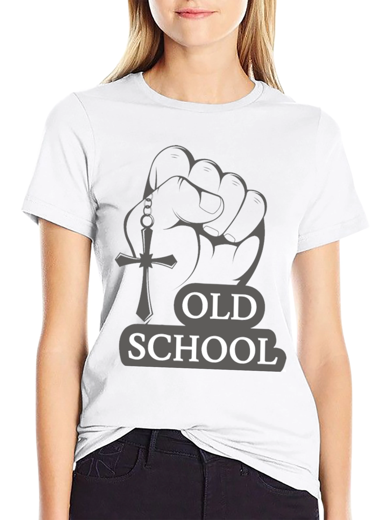 Old School Graphic T-Shirt - Black