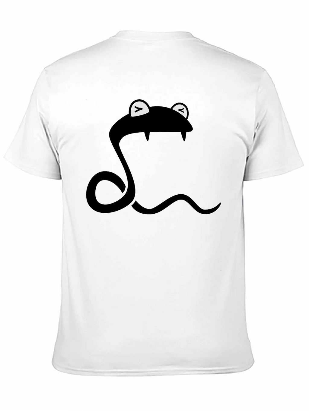 Snake T-Shirt - Cartoon Style - Black