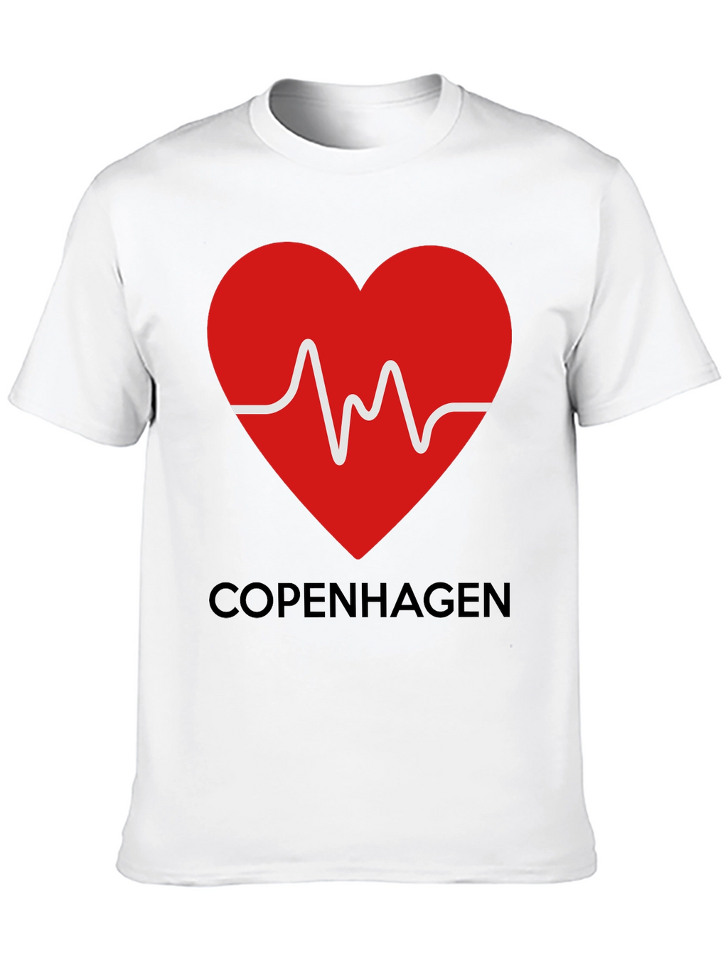 Copenhagen Heartbeat T-Shirt - Stylish Graphic Tee