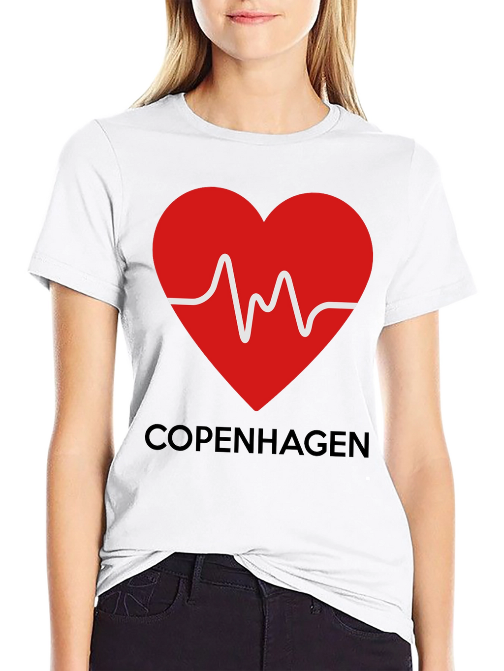 Copenhagen Heartbeat T-Shirt - Stylish Graphic Tee