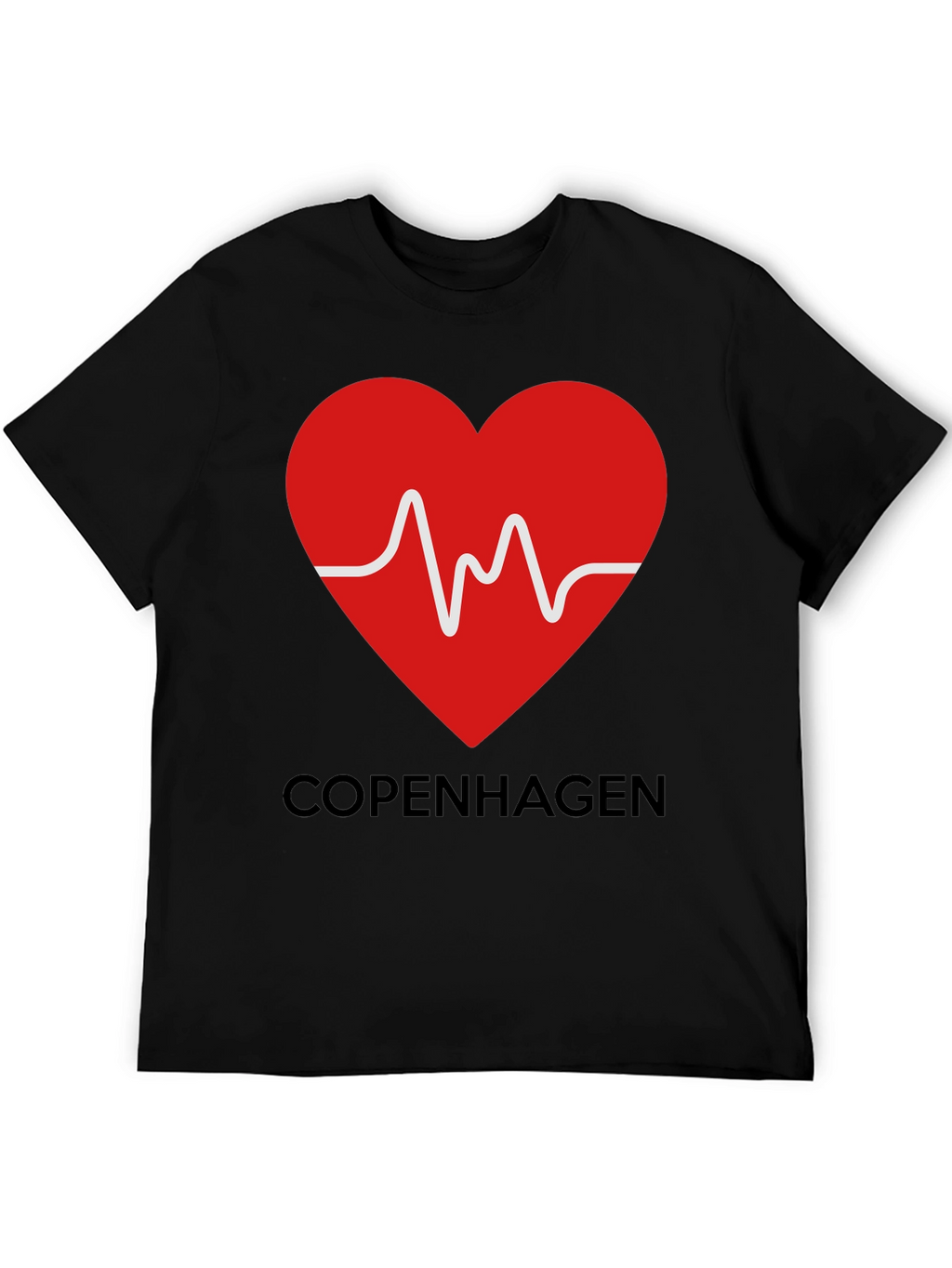 Copenhagen Heartbeat T-Shirt - Stylish Graphic Tee