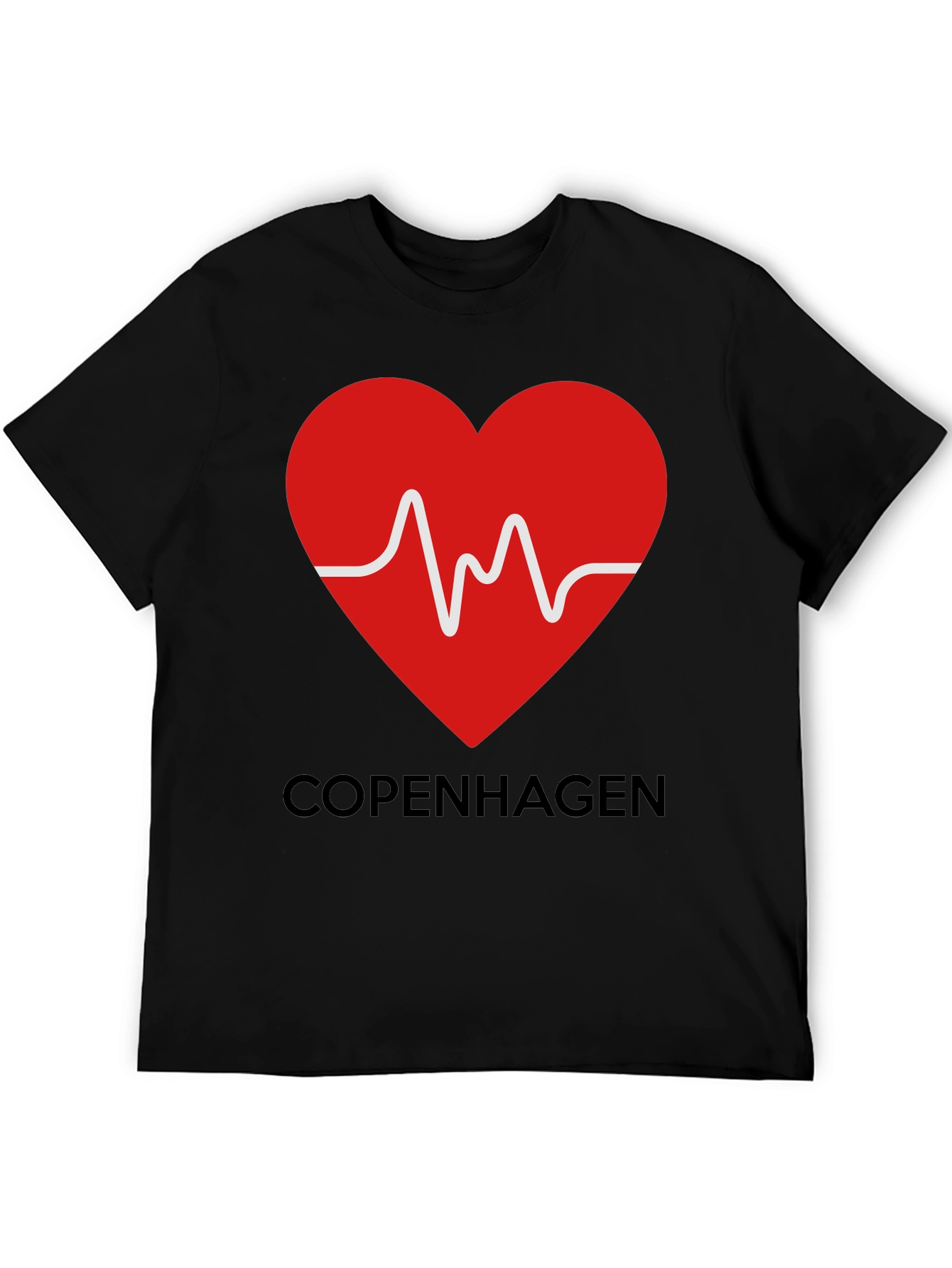 Copenhagen Heartbeat T-Shirt - Stylish Graphic Tee