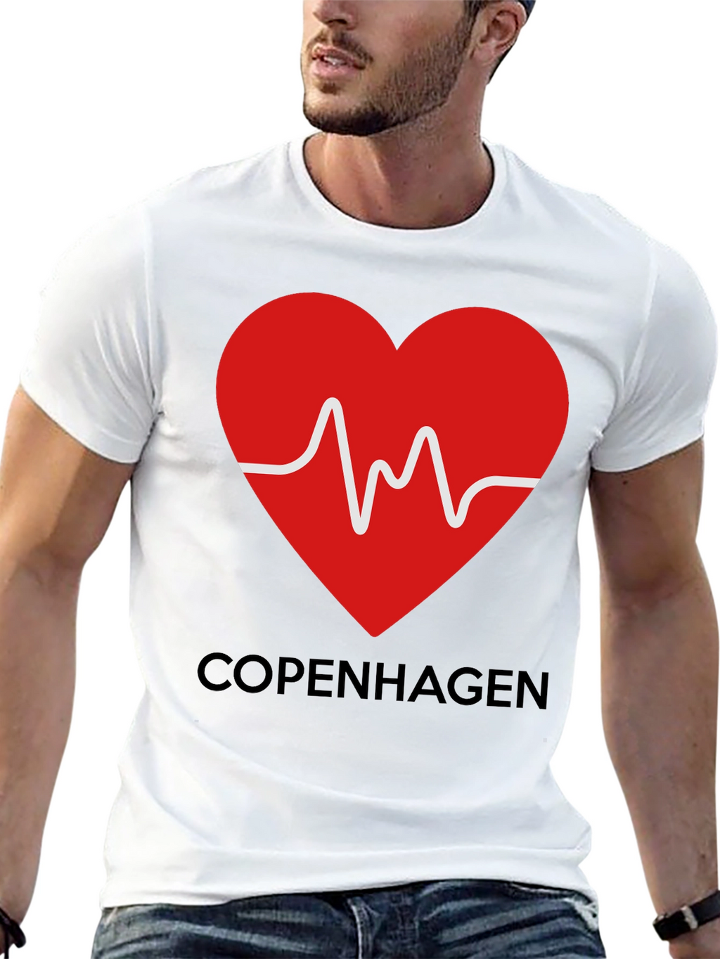 Copenhagen Heartbeat T-Shirt - Stylish Graphic Tee