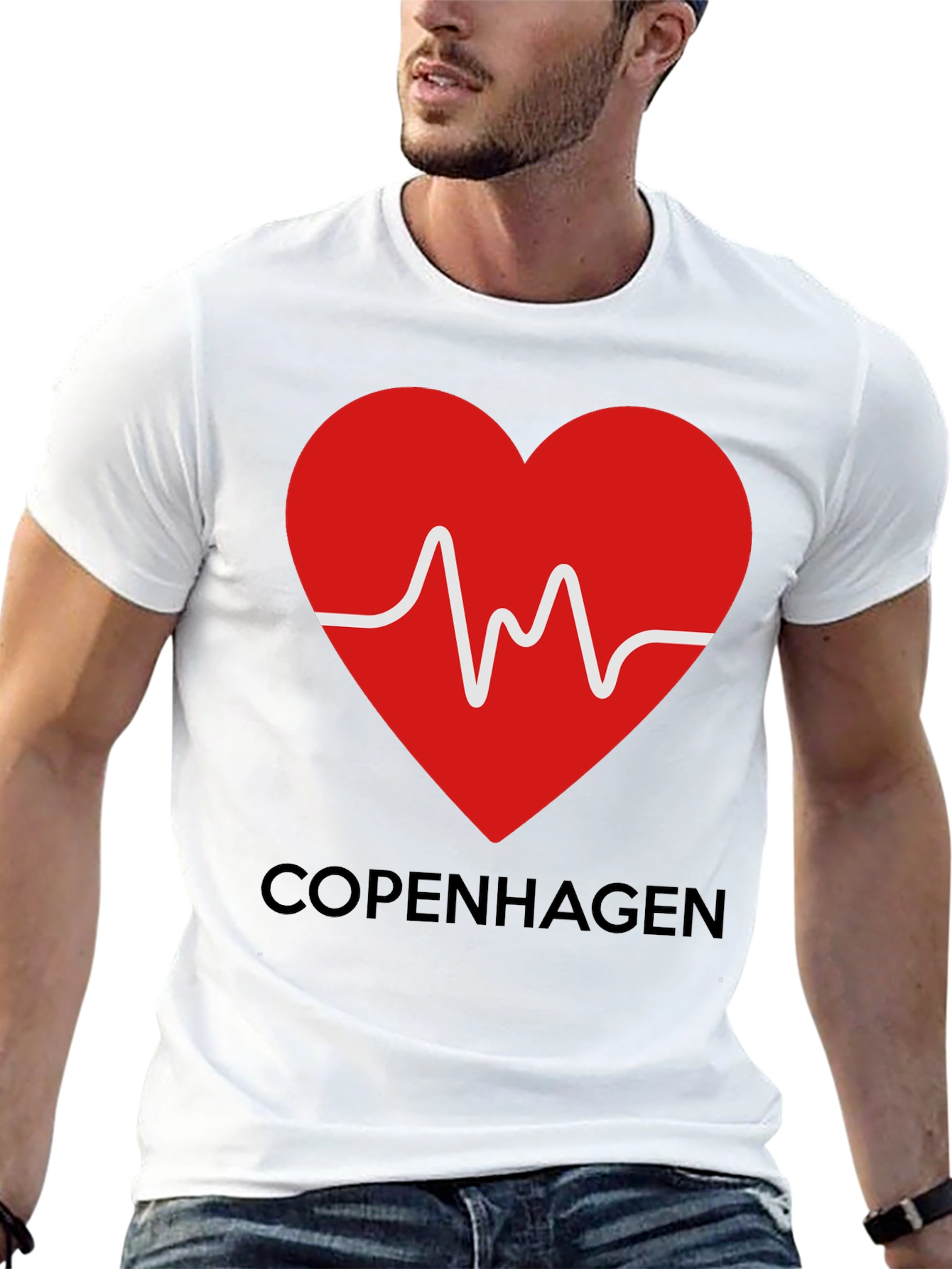 Copenhagen Heartbeat T-Shirt - Stylish Graphic Tee