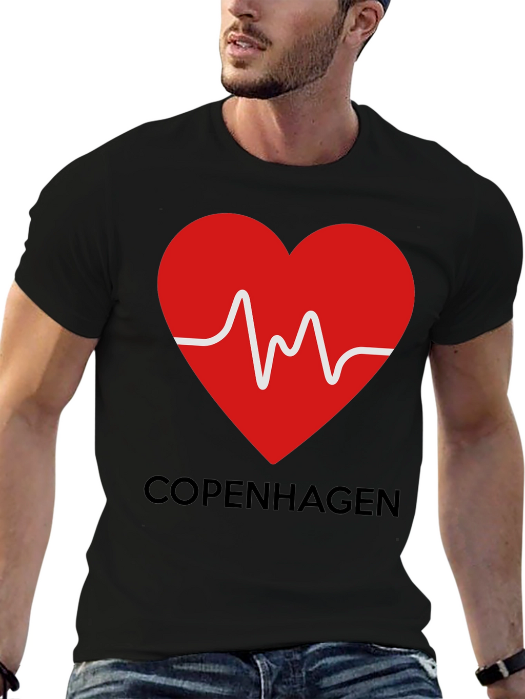 Copenhagen Heartbeat T-Shirt - Stylish Graphic Tee