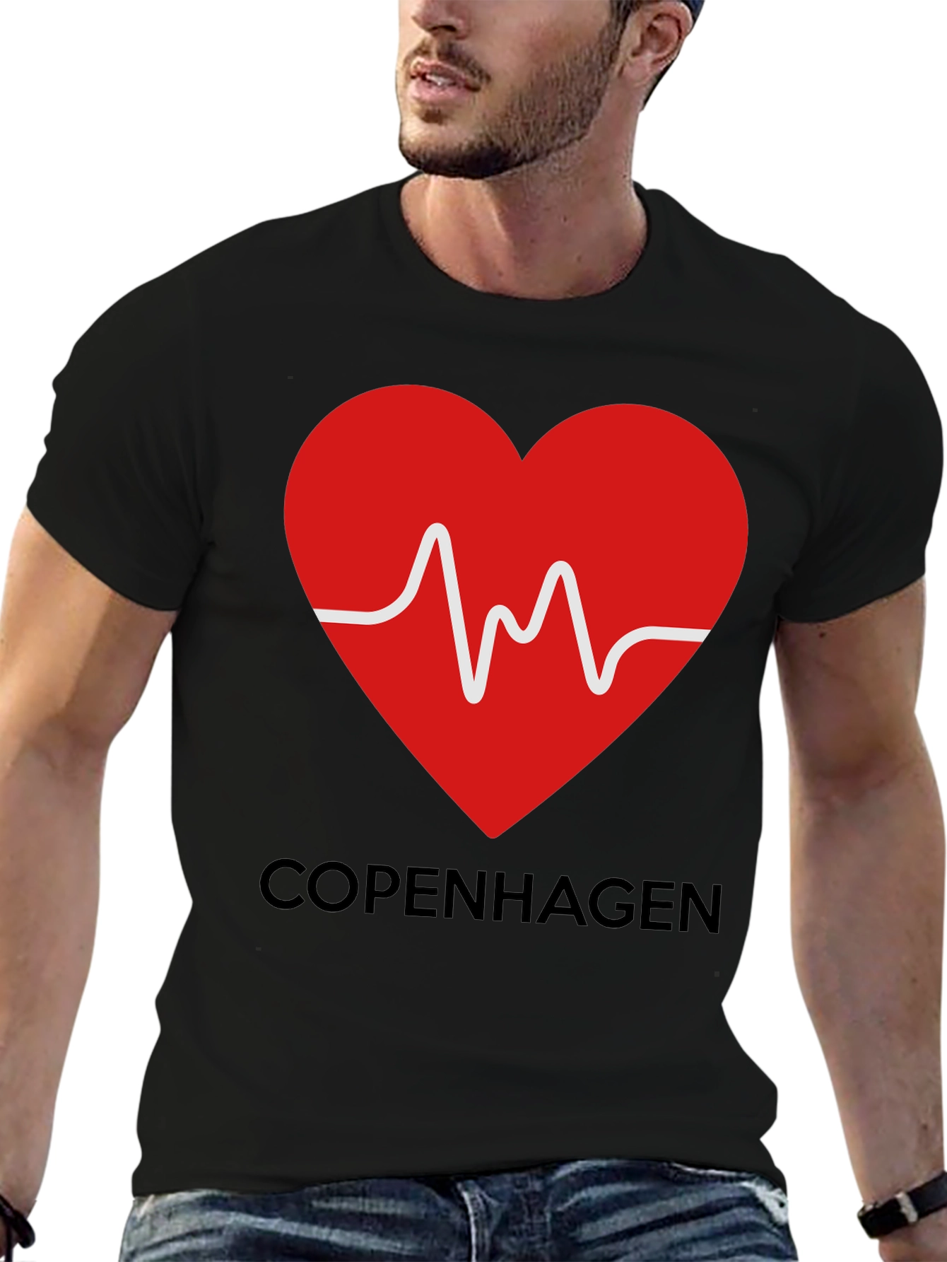 Copenhagen Heartbeat T-Shirt - Stylish Graphic Tee