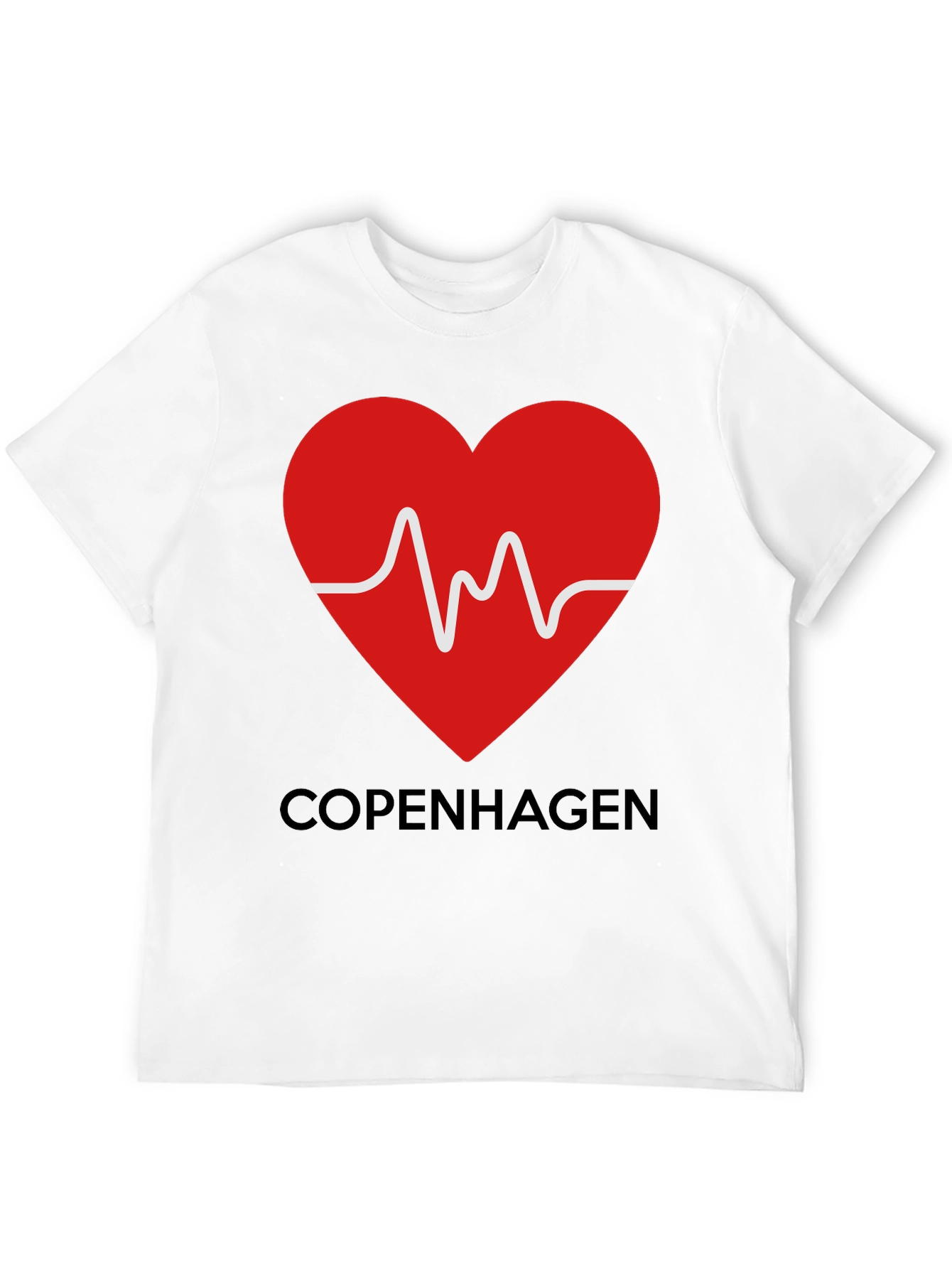 Copenhagen Heartbeat T-Shirt - Stylish Graphic Tee