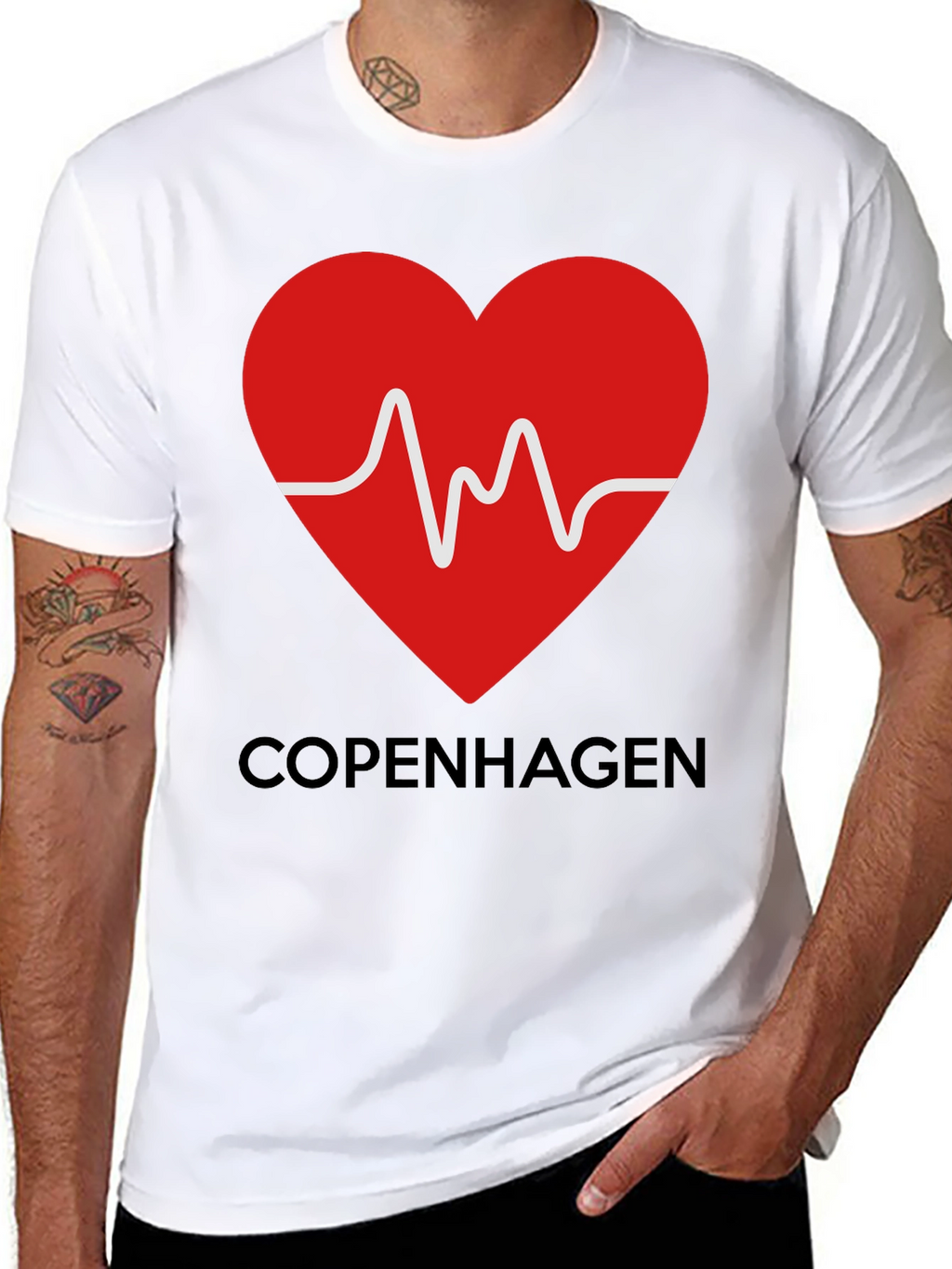 Copenhagen Heartbeat T-Shirt - Stylish Graphic Tee