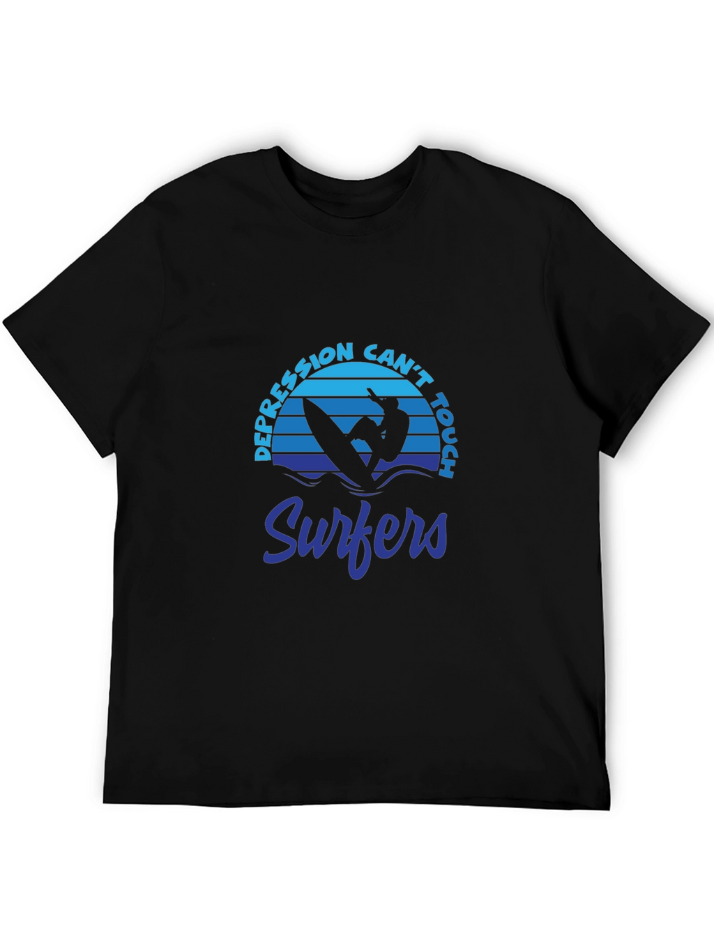 Depression Cant Touch Surfers Graphic T-Shirt