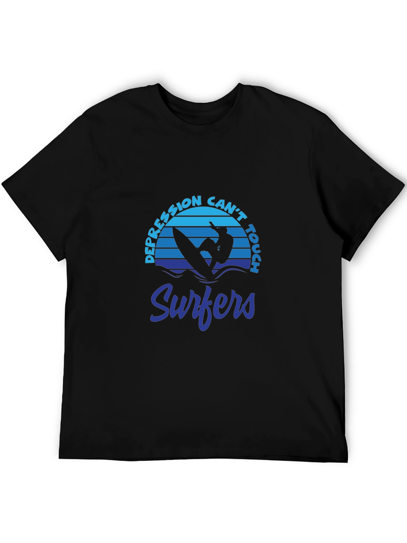 Depression Cant Touch Surfers Graphic T-Shirt
