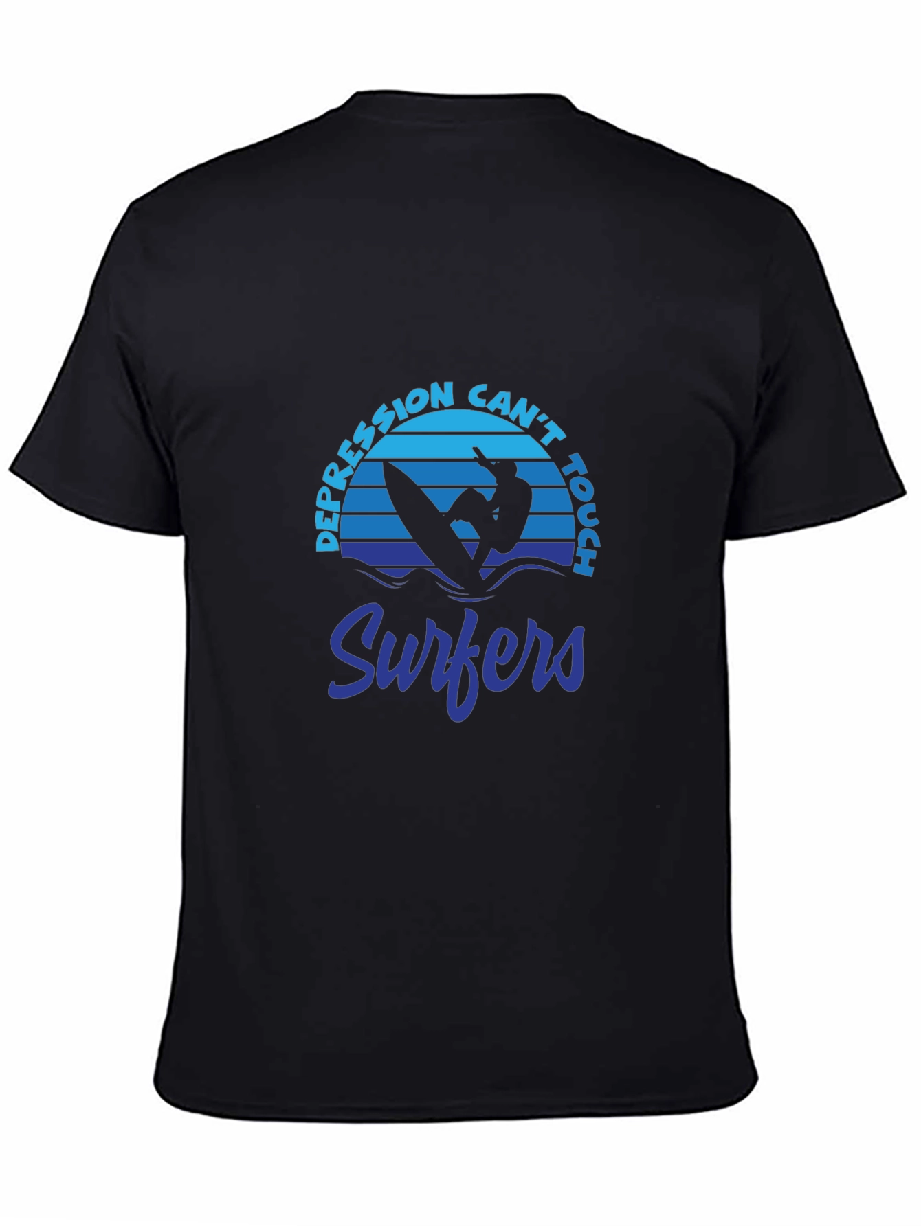 Depression Cant Touch Surfers Graphic T-Shirt
