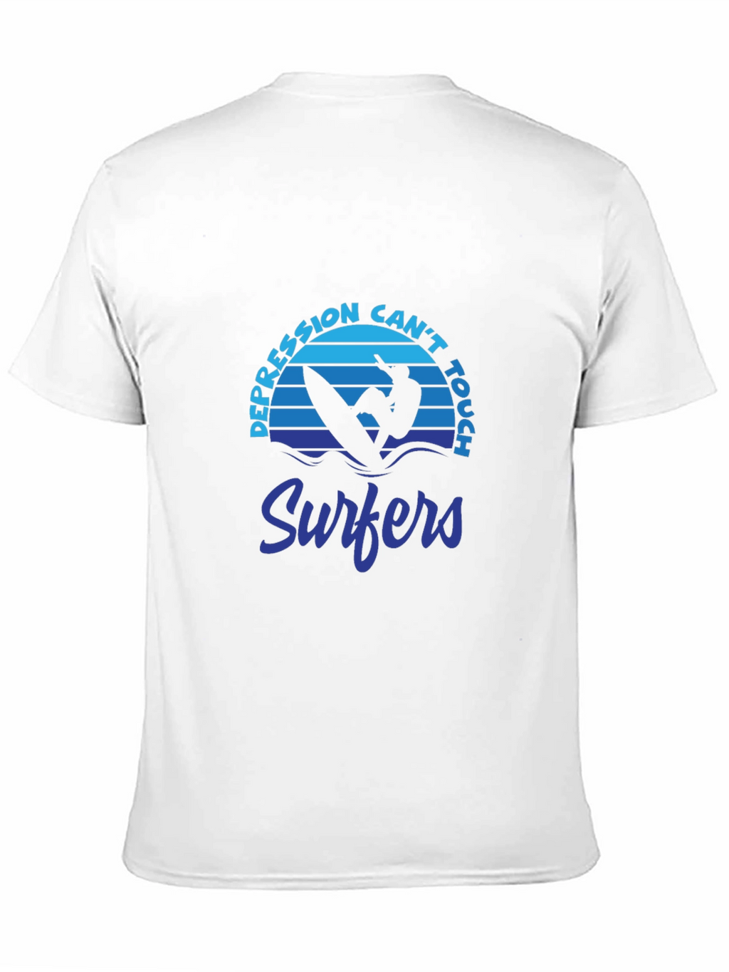Depression Cant Touch Surfers Graphic T-Shirt