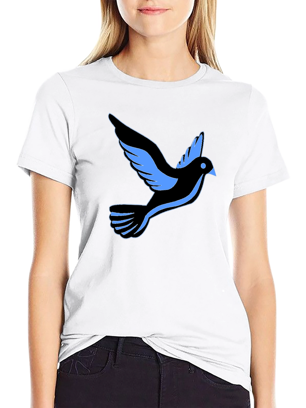 Black Dove Graphic Tee - Stylish and Comfortable