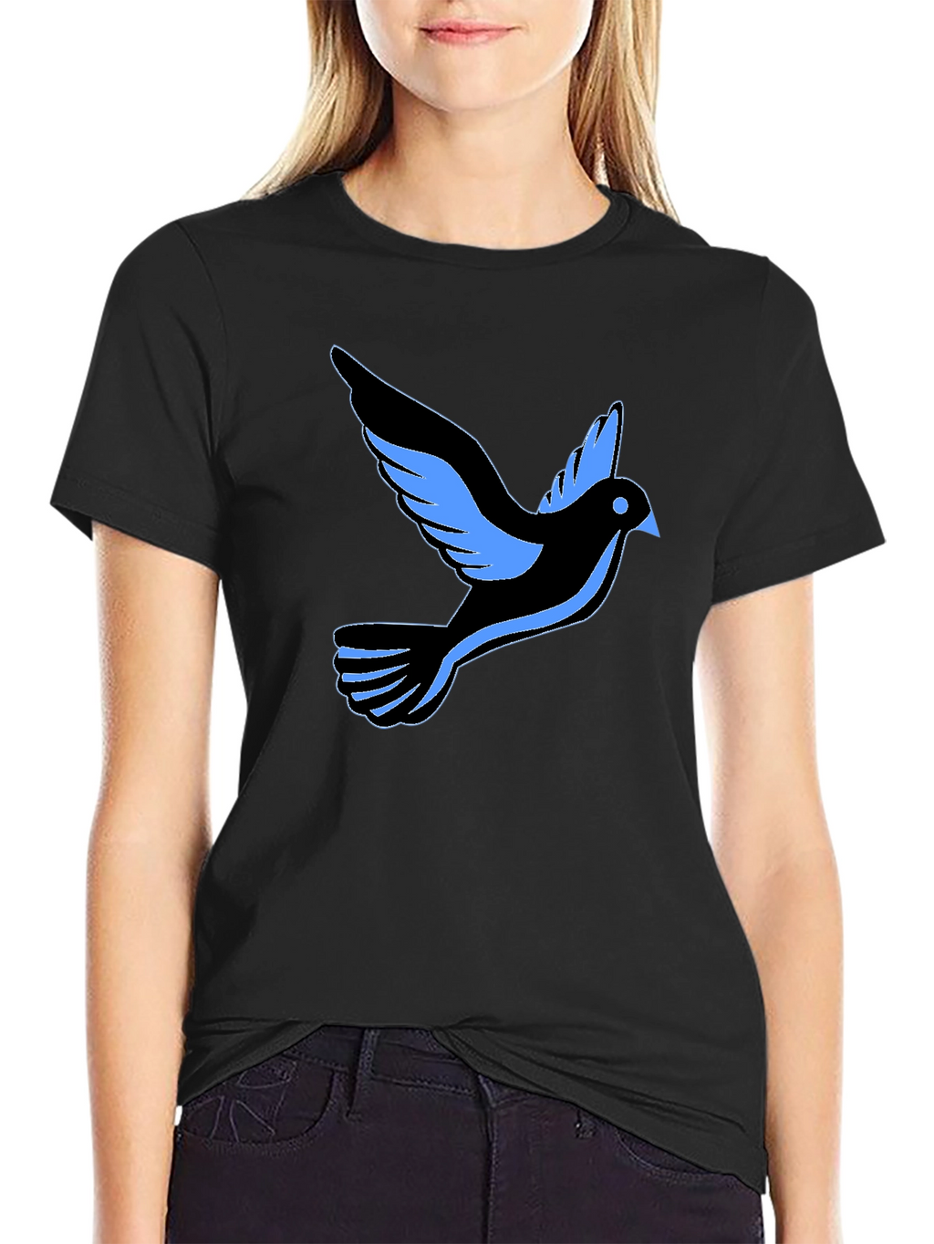 Black Dove Graphic Tee - Stylish and Comfortable
