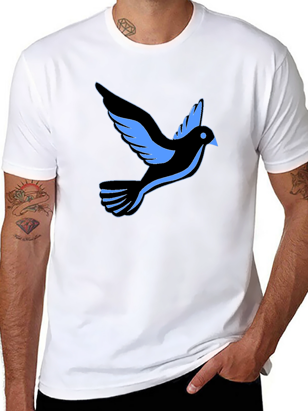 Black Dove Graphic Tee - Stylish and Comfortable