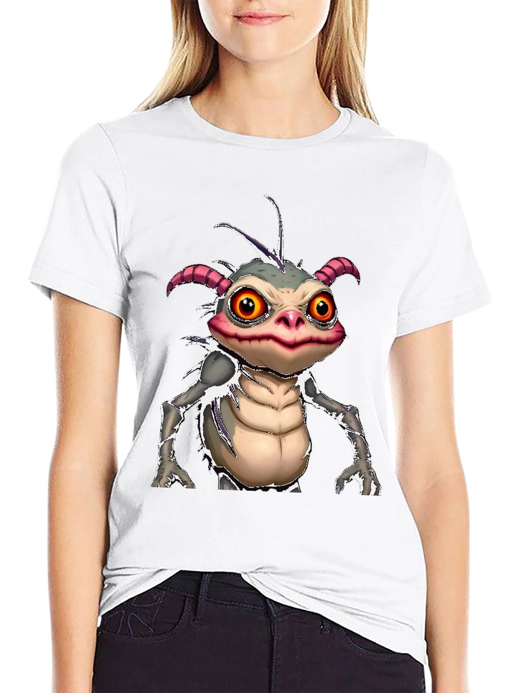 Monster Creature Graphic Tee - Unique Design