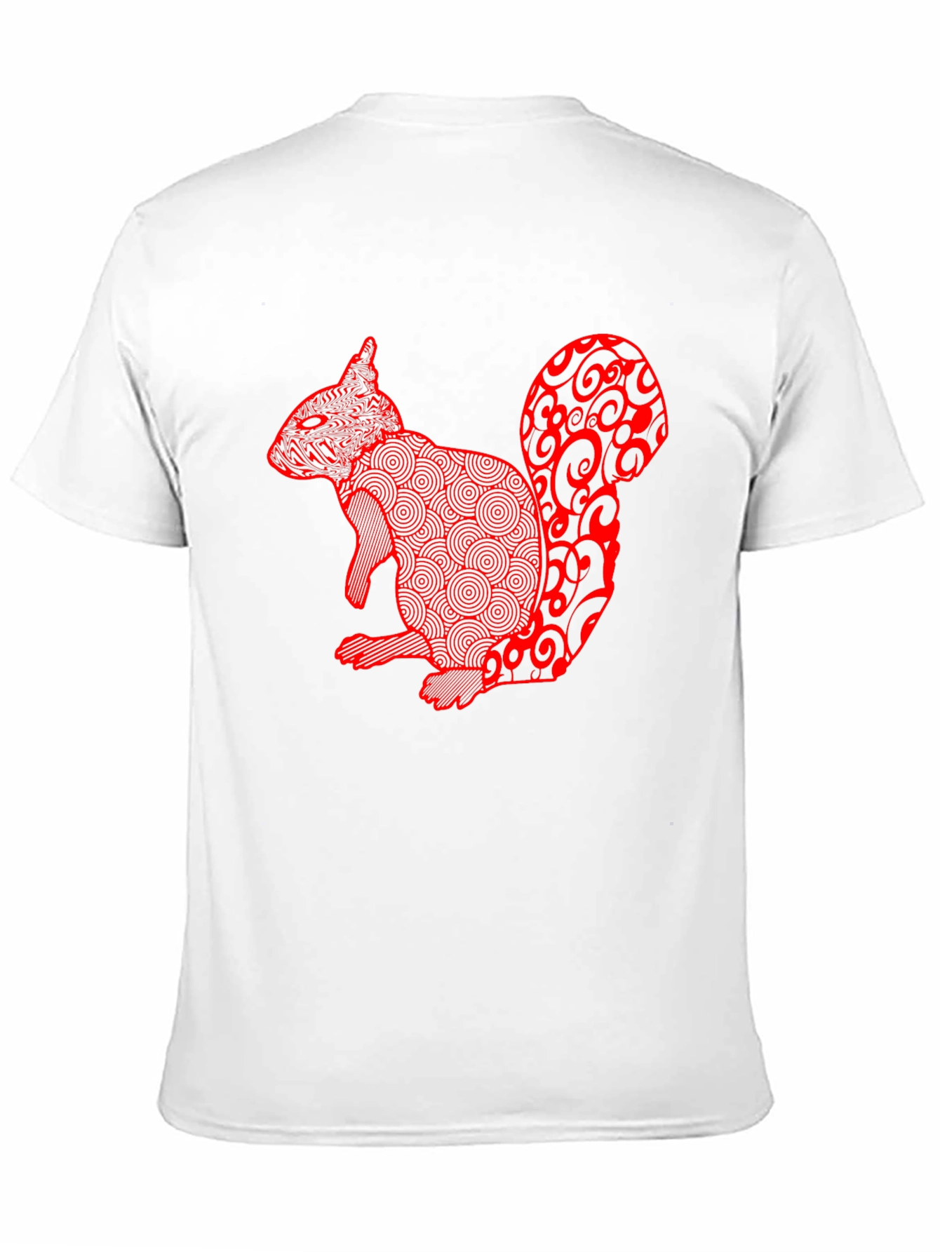 Squirrel Graphic Tee - Black Cotton Blend Casual Wear