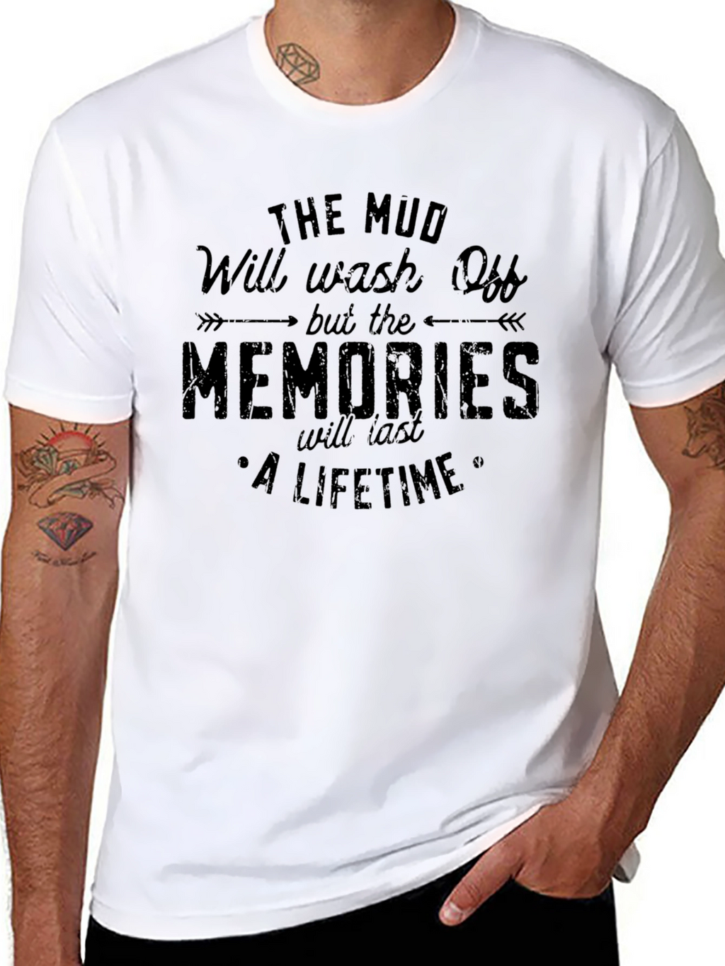 Mud Memories T-Shirt - A Lifetime of Adventure