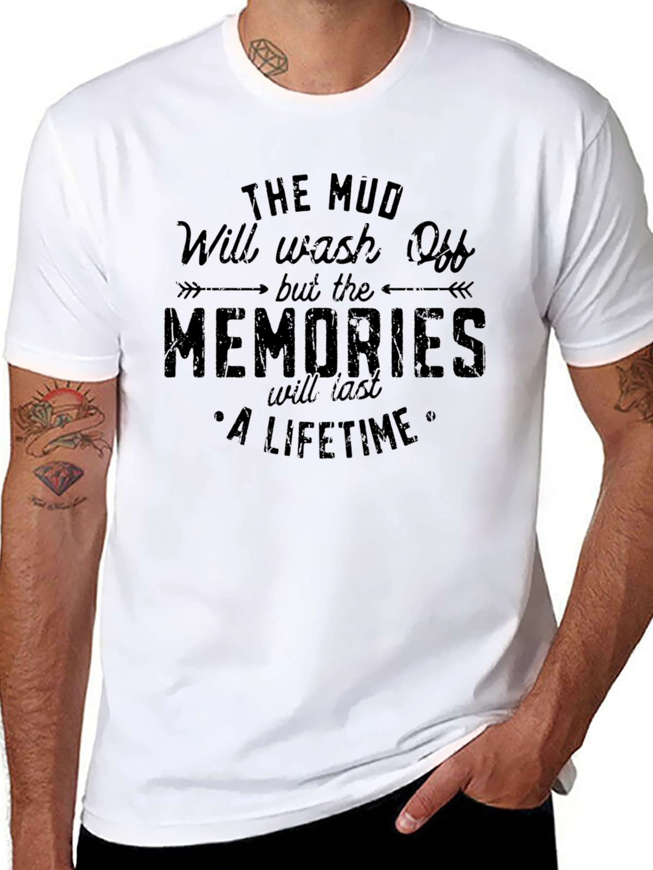 Mud Memories T-Shirt - A Lifetime of Adventure