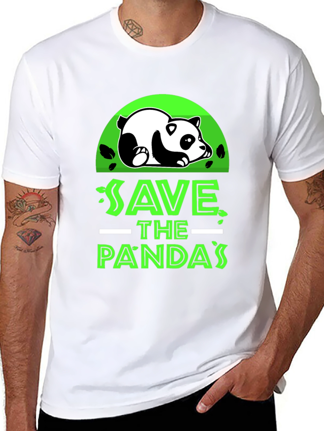 Save the Pandas Graphic T-Shirt