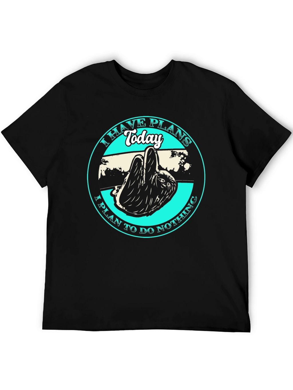 Sloth T-Shirt: I Have Plans Today Graphic Tee
