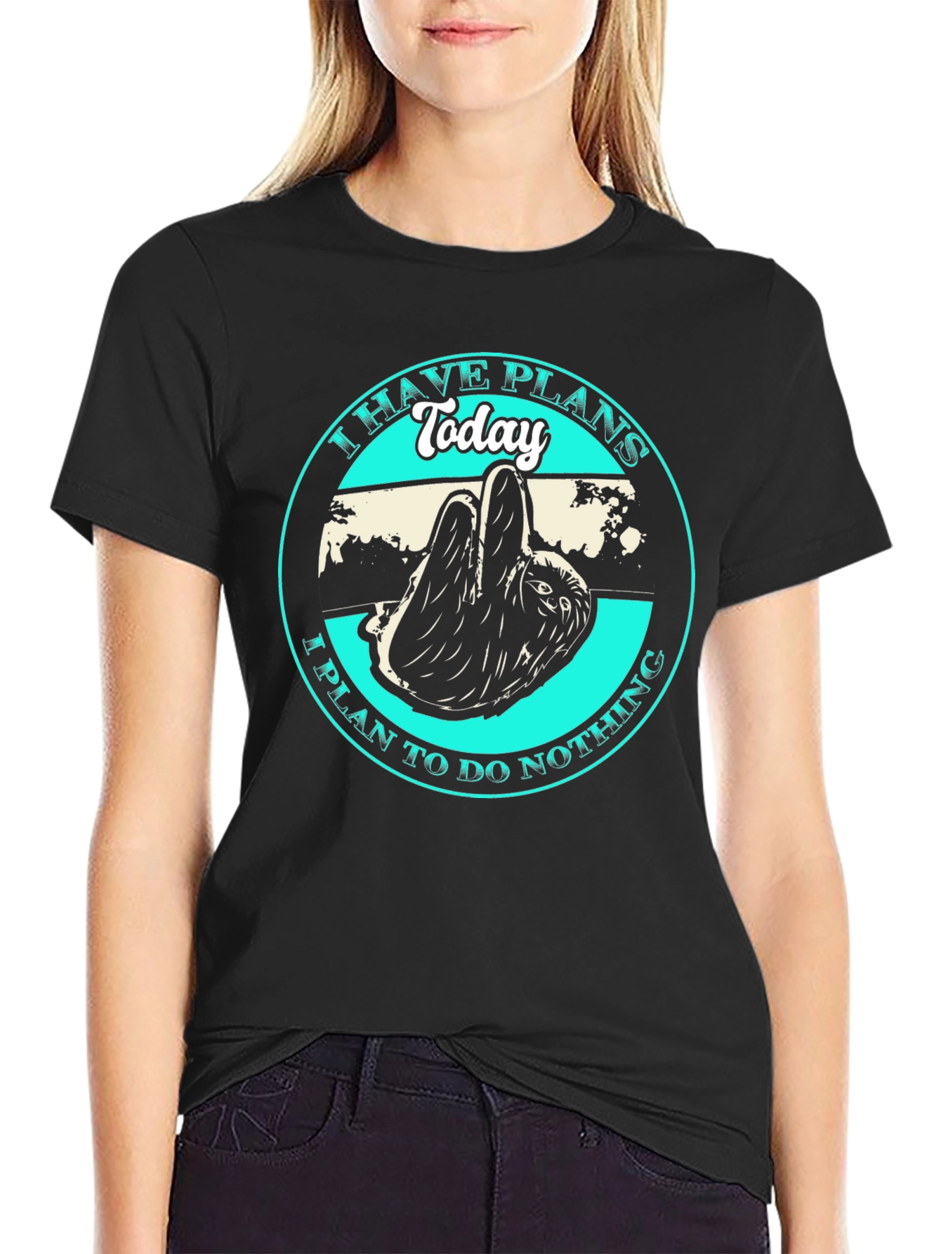 Sloth T-Shirt: I Have Plans Today Graphic Tee