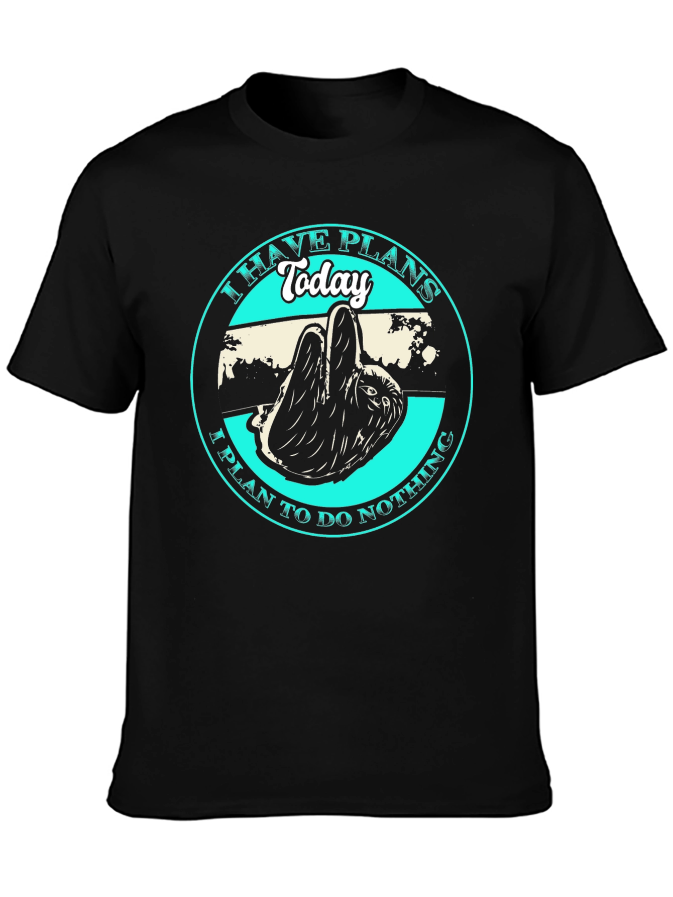 Sloth T-Shirt: I Have Plans Today Graphic Tee