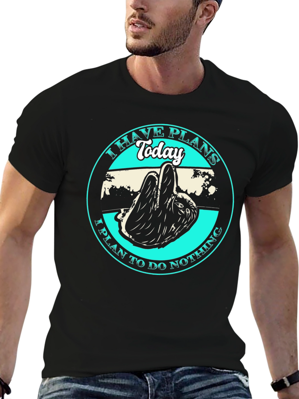 Sloth T-Shirt: I Have Plans Today Graphic Tee