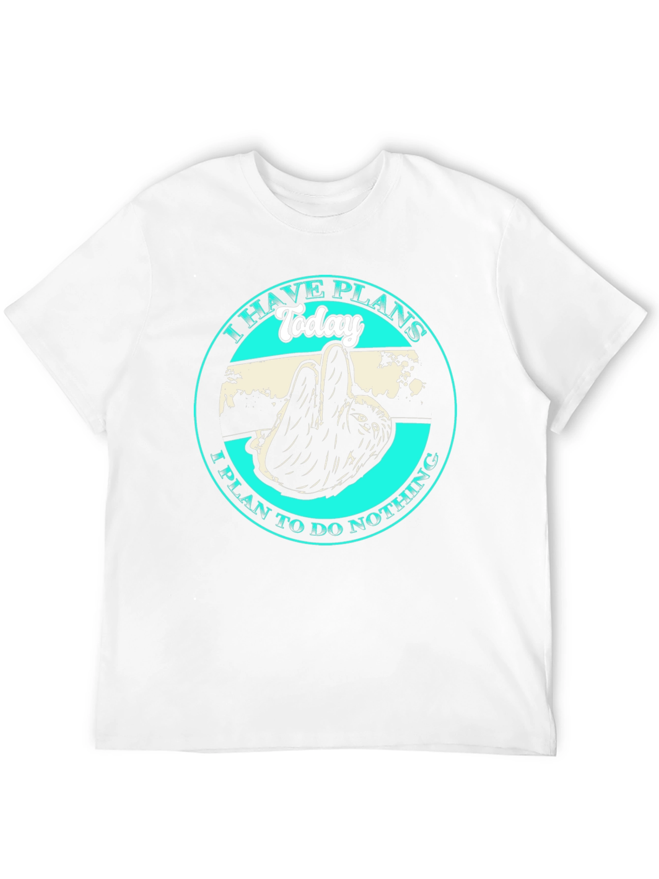 Sloth T-Shirt: I Have Plans Today Graphic Tee