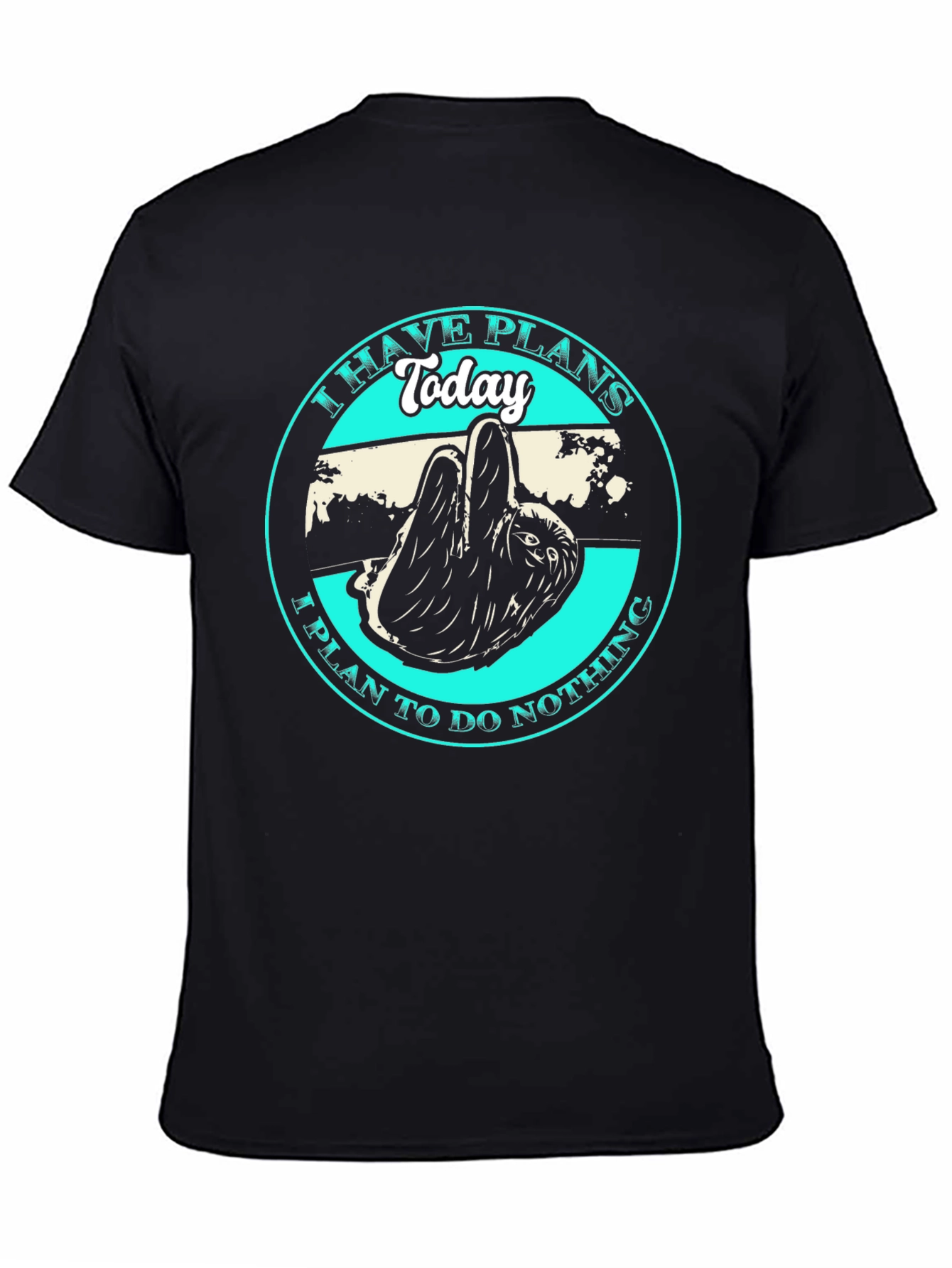 Sloth T-Shirt: I Have Plans Today Graphic Tee