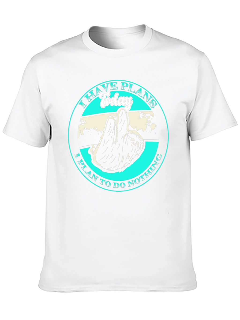 Sloth T-Shirt: I Have Plans Today Graphic Tee