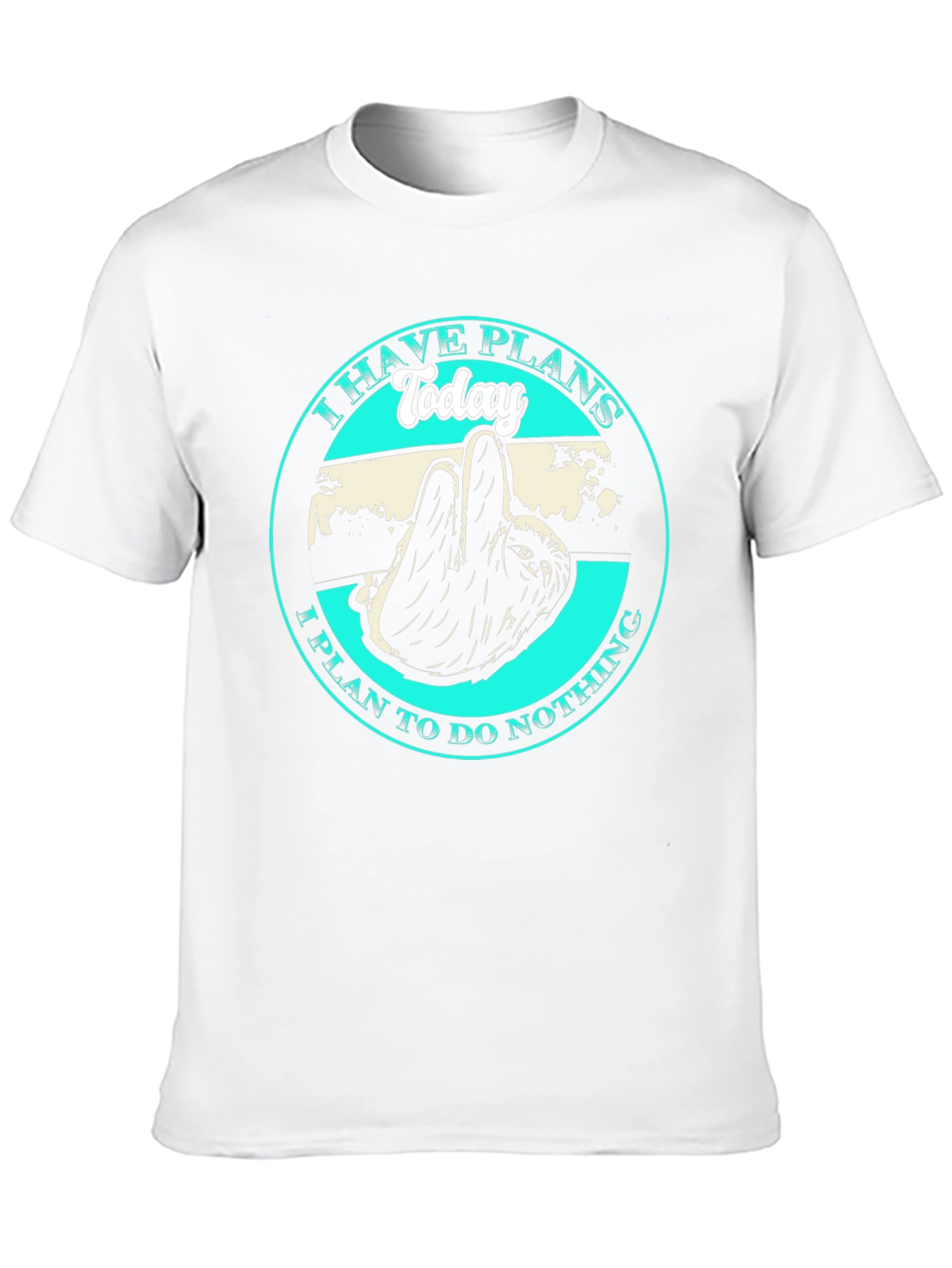 Sloth T-Shirt: I Have Plans Today Graphic Tee
