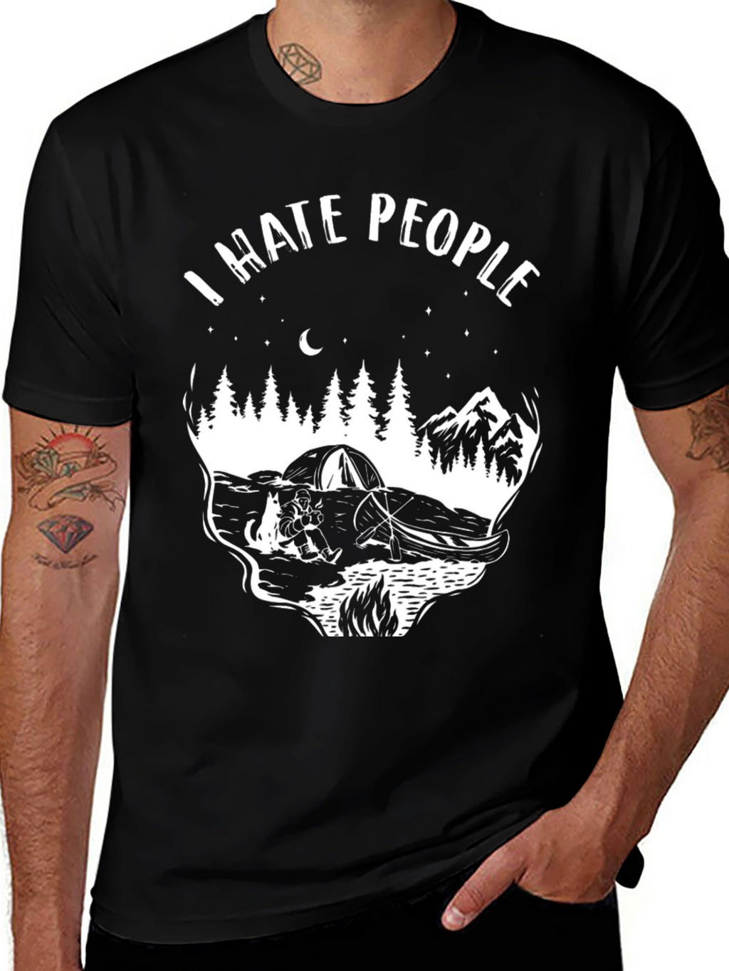 I Hate People Camping T-Shirt