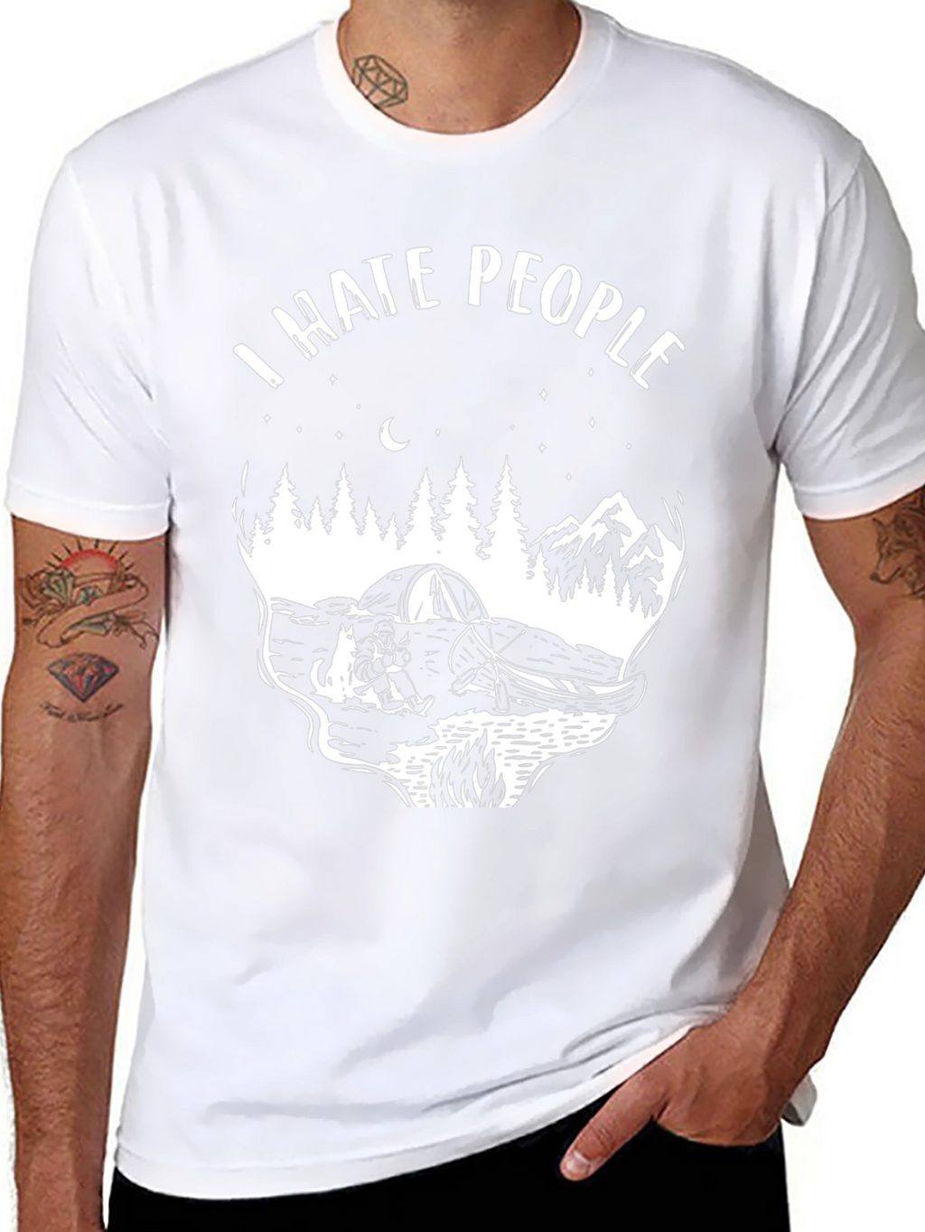 I Hate People Camping T-Shirt