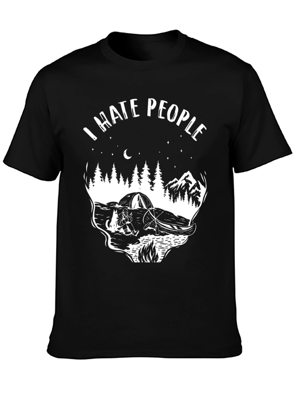 I Hate People Camping T-Shirt
