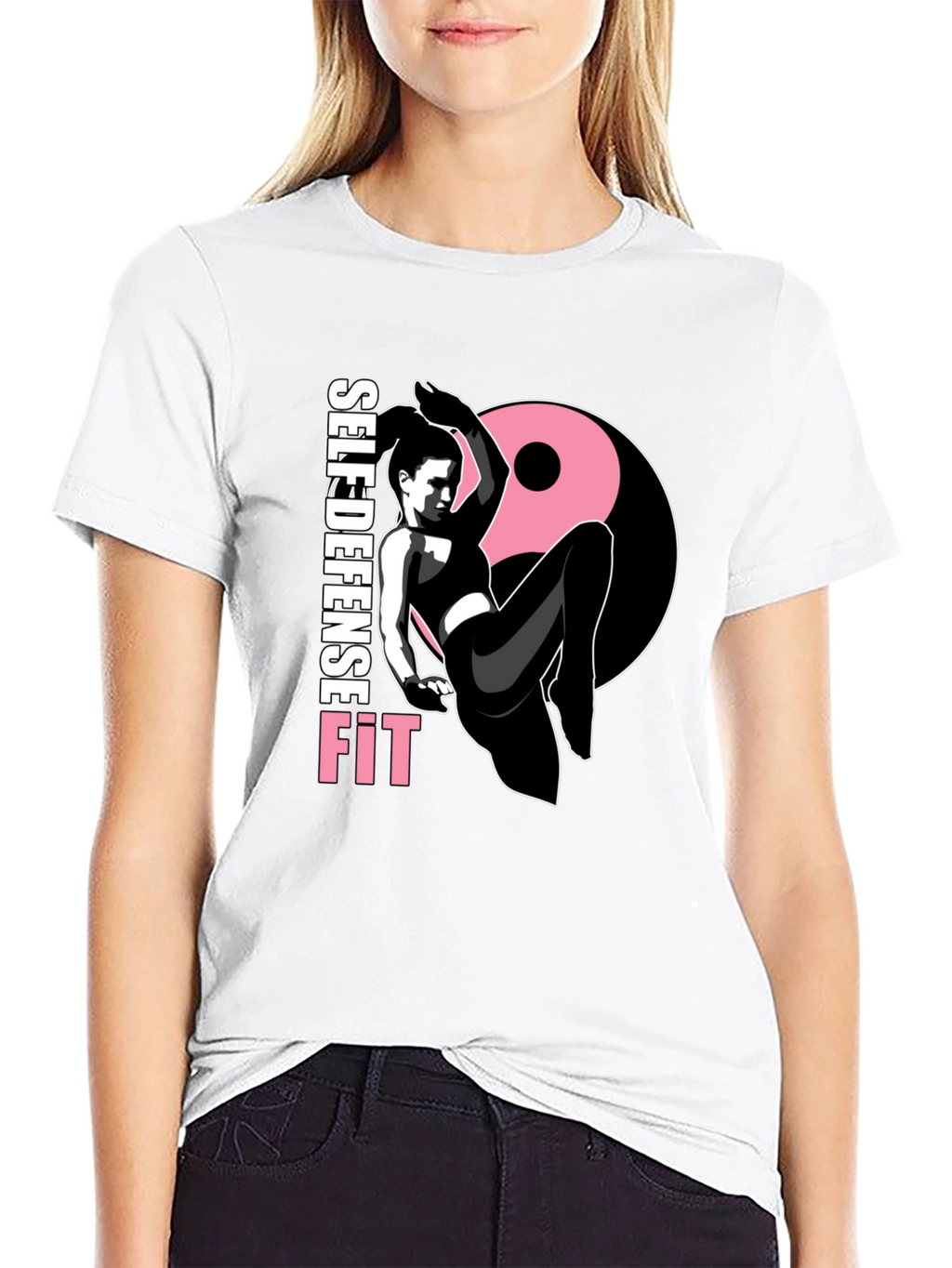 Self Defense Fit Graphic Tee - Black