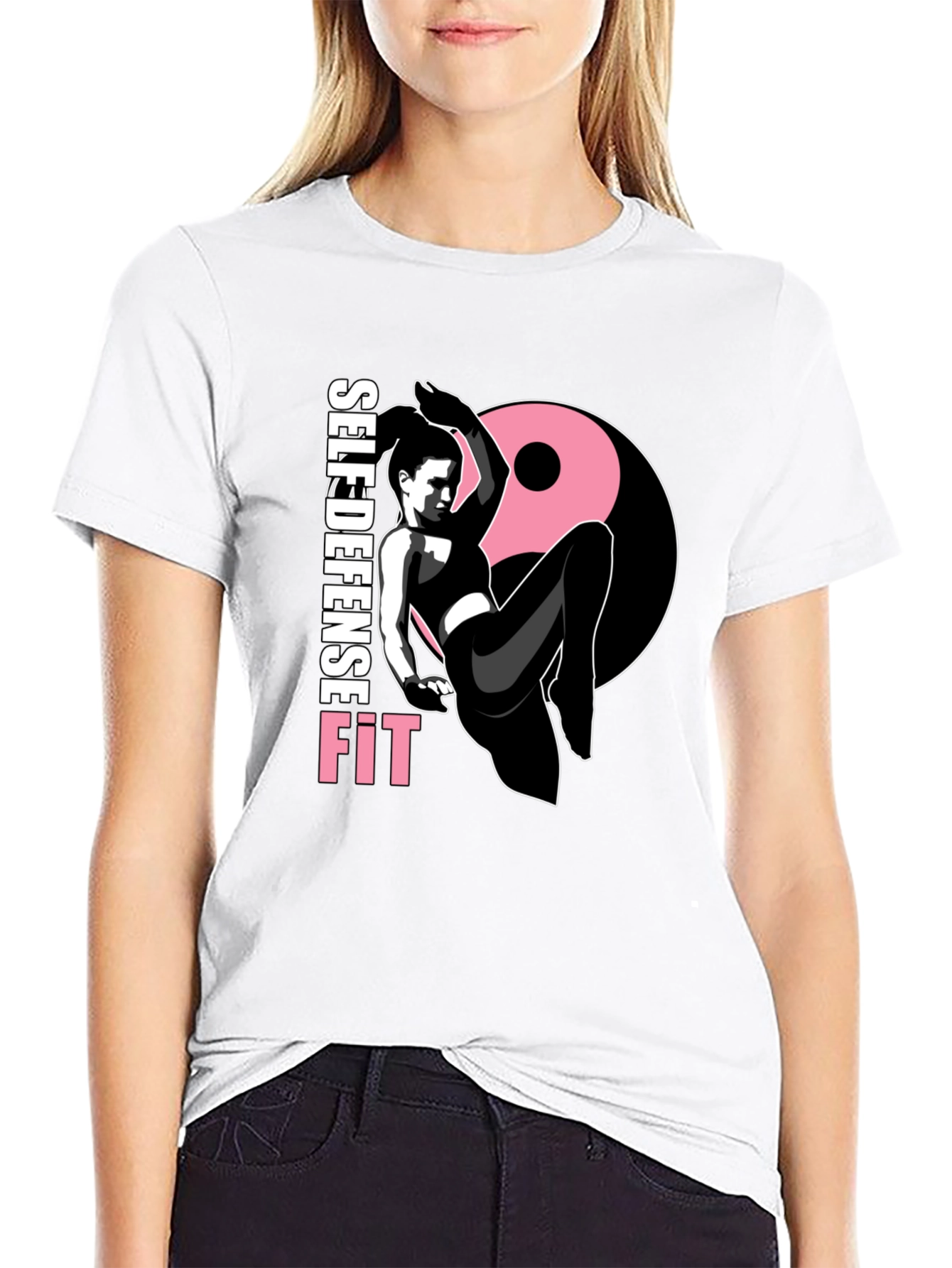 Self Defense Fit Graphic Tee - Black