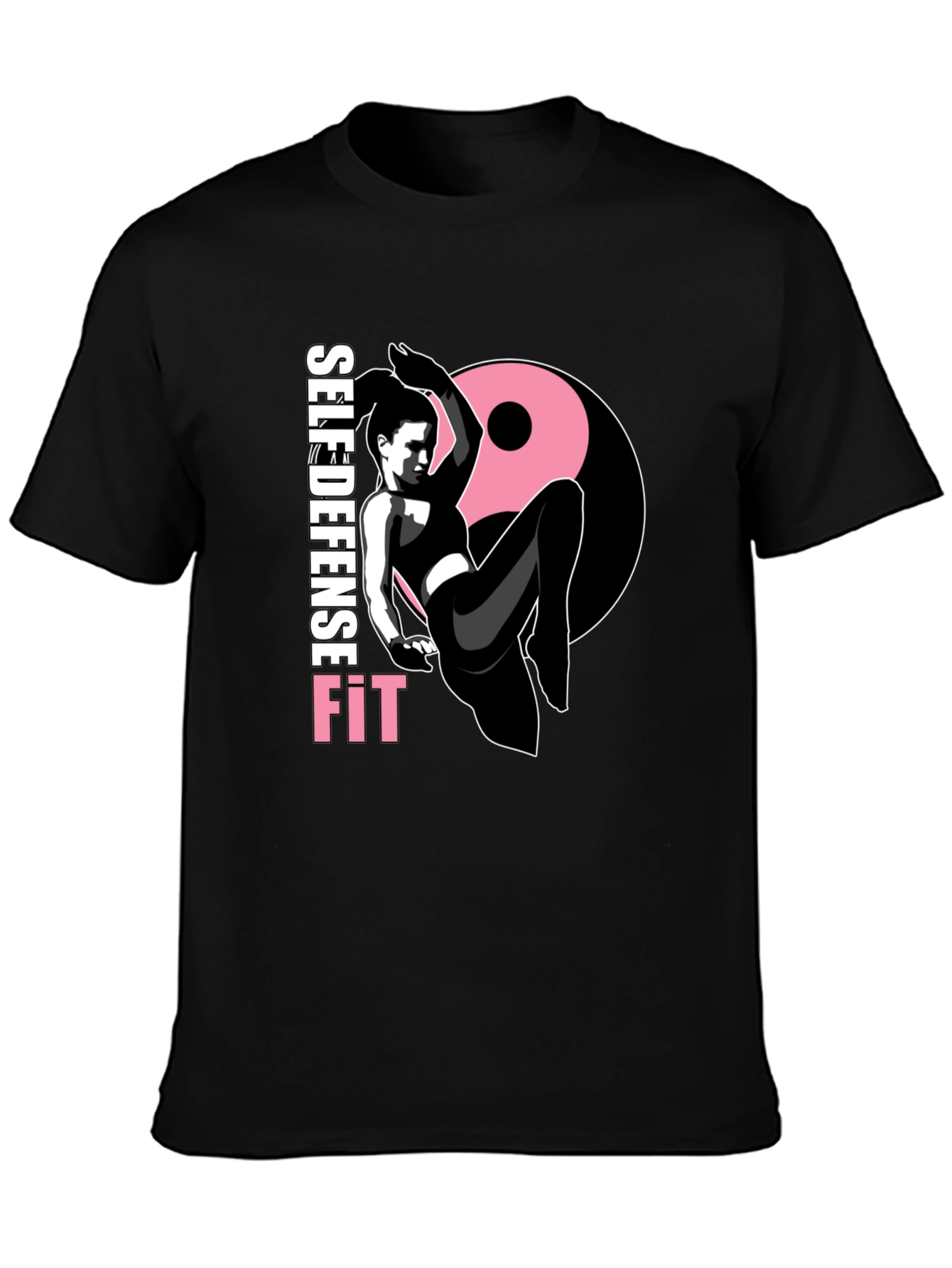Self Defense Fit Graphic Tee - Black