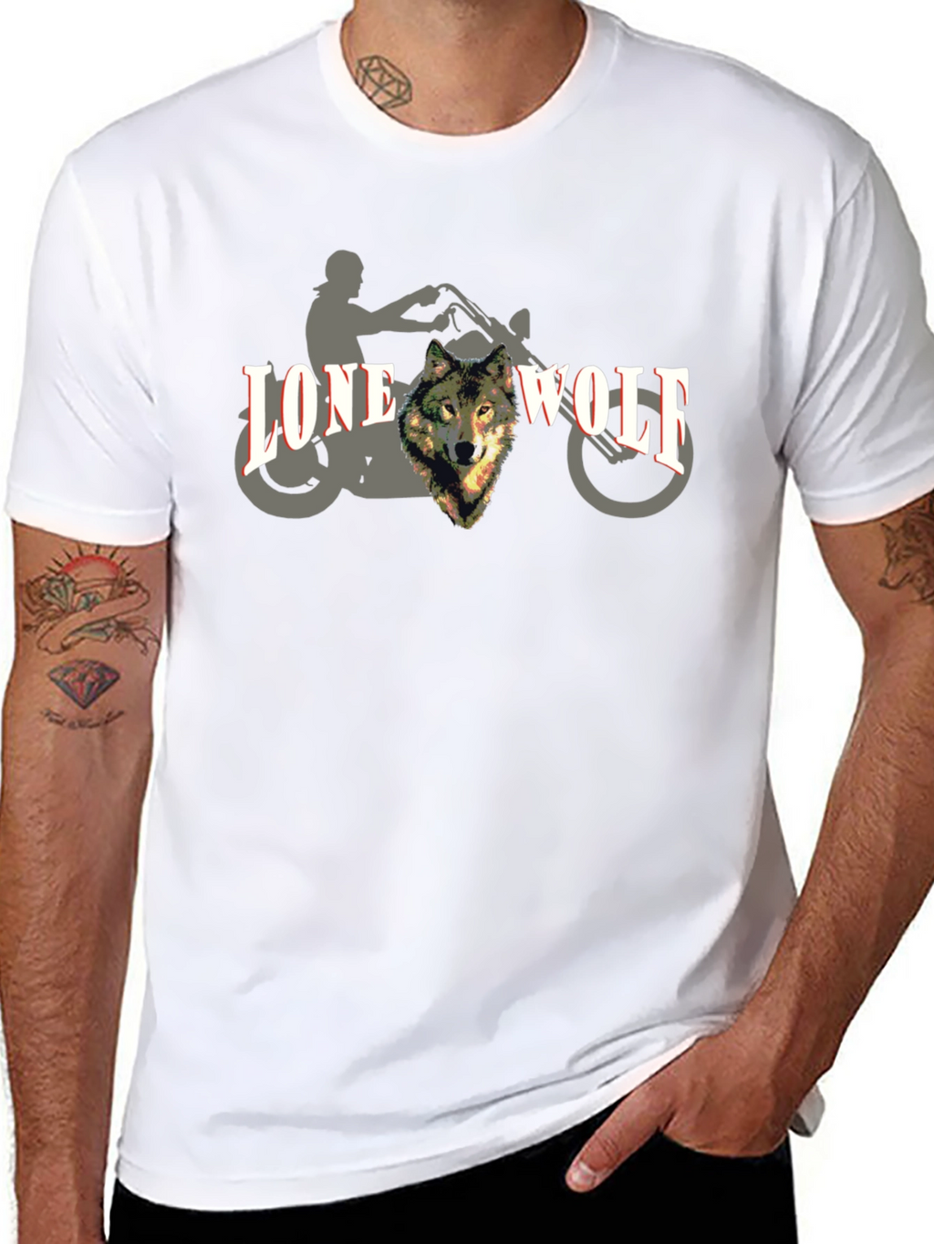 Lone Wolf Rider Graphic Tee