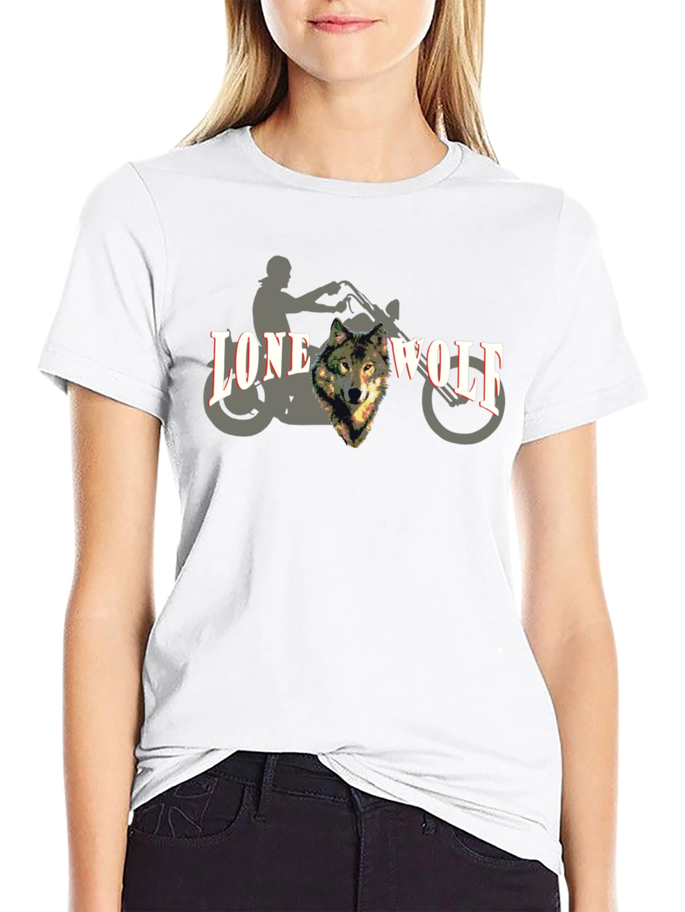 Lone Wolf Rider Graphic Tee