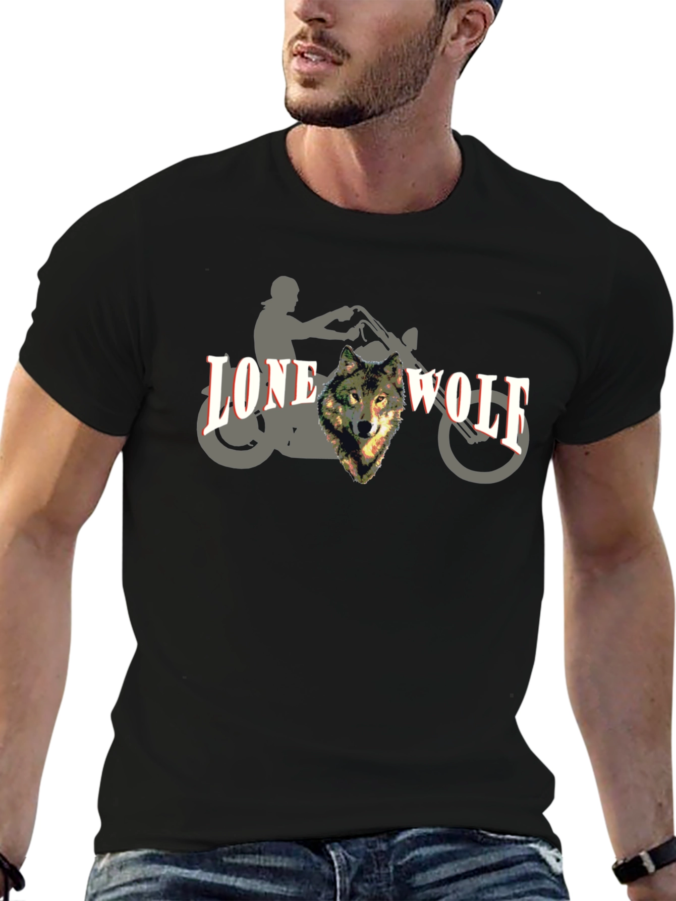Lone Wolf Rider Graphic Tee