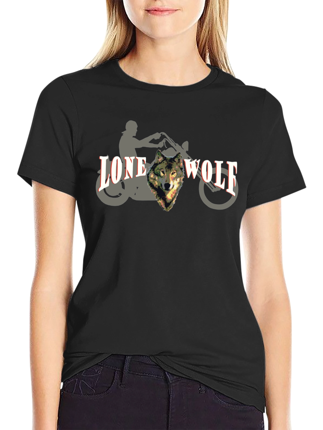 Lone Wolf Rider Graphic Tee